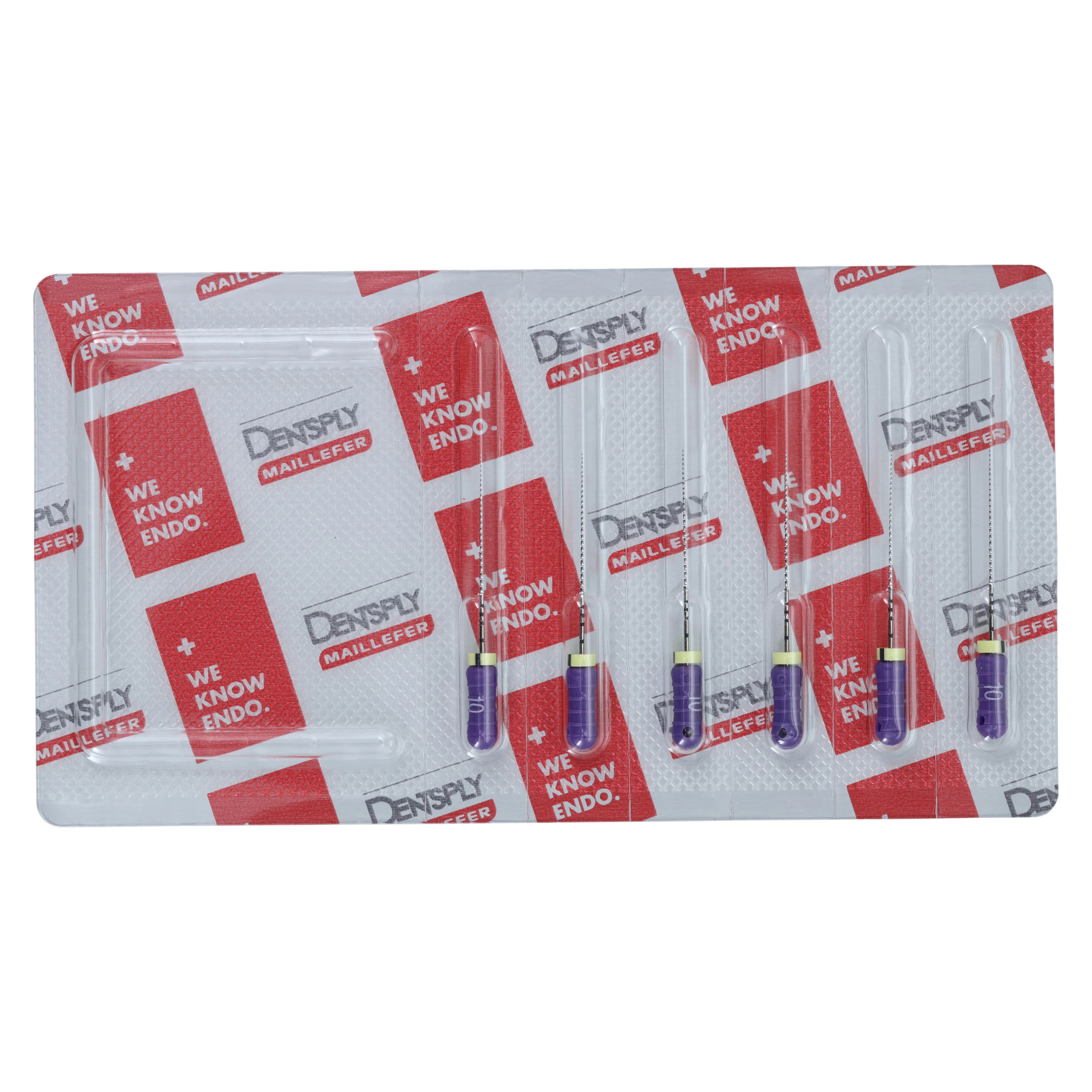 Ready-Steel C+ Stainless Steel Endodontic Hand File, Size #10, 25 mm, Purple, 6/Pk, 6701025 - Ready-Steel C+ Stainless Steel Hand Files, 25 mm, # 10, Purple, 6/Pk, 6701025 - Image 1
