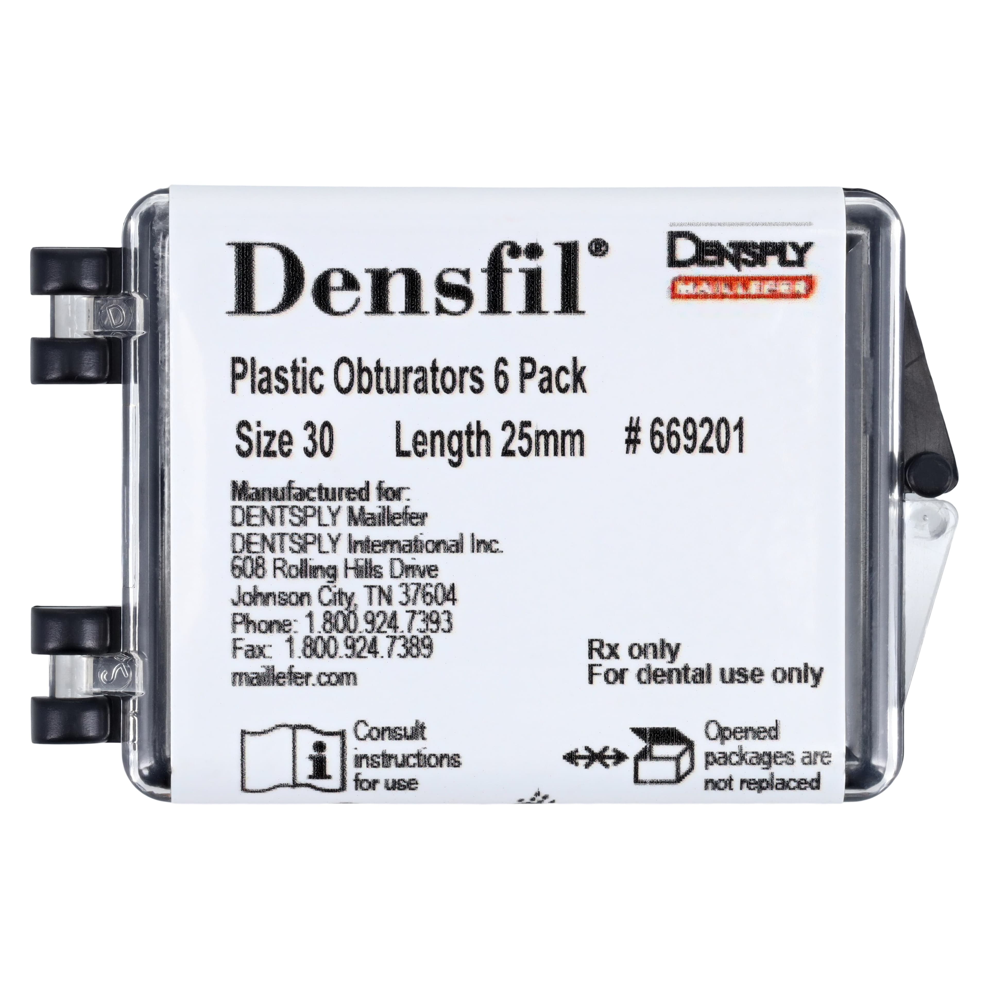 Densfil Thermal Endodontic Obturators, Plastic, #30, 25mm, Blue, 6/Pkg, 669201 thumbnail 4