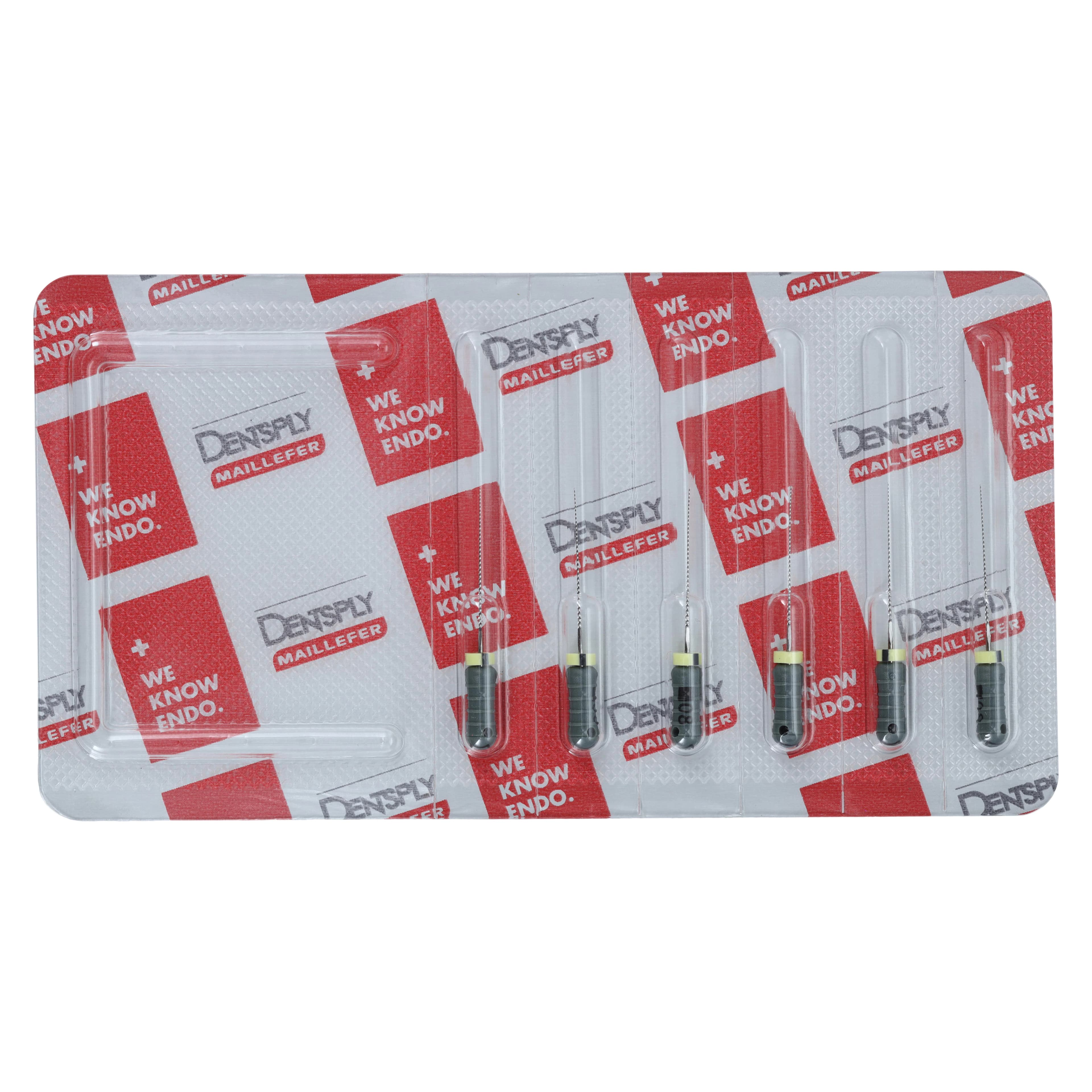 Dentsply Maillefer READYSTEEL K-File, Size #08, 21mm, Gray, Sterile, 6/Pack, 6840821 - #08 Gray READYSTEEL K-File 21mm Pack of 6 - Image 1