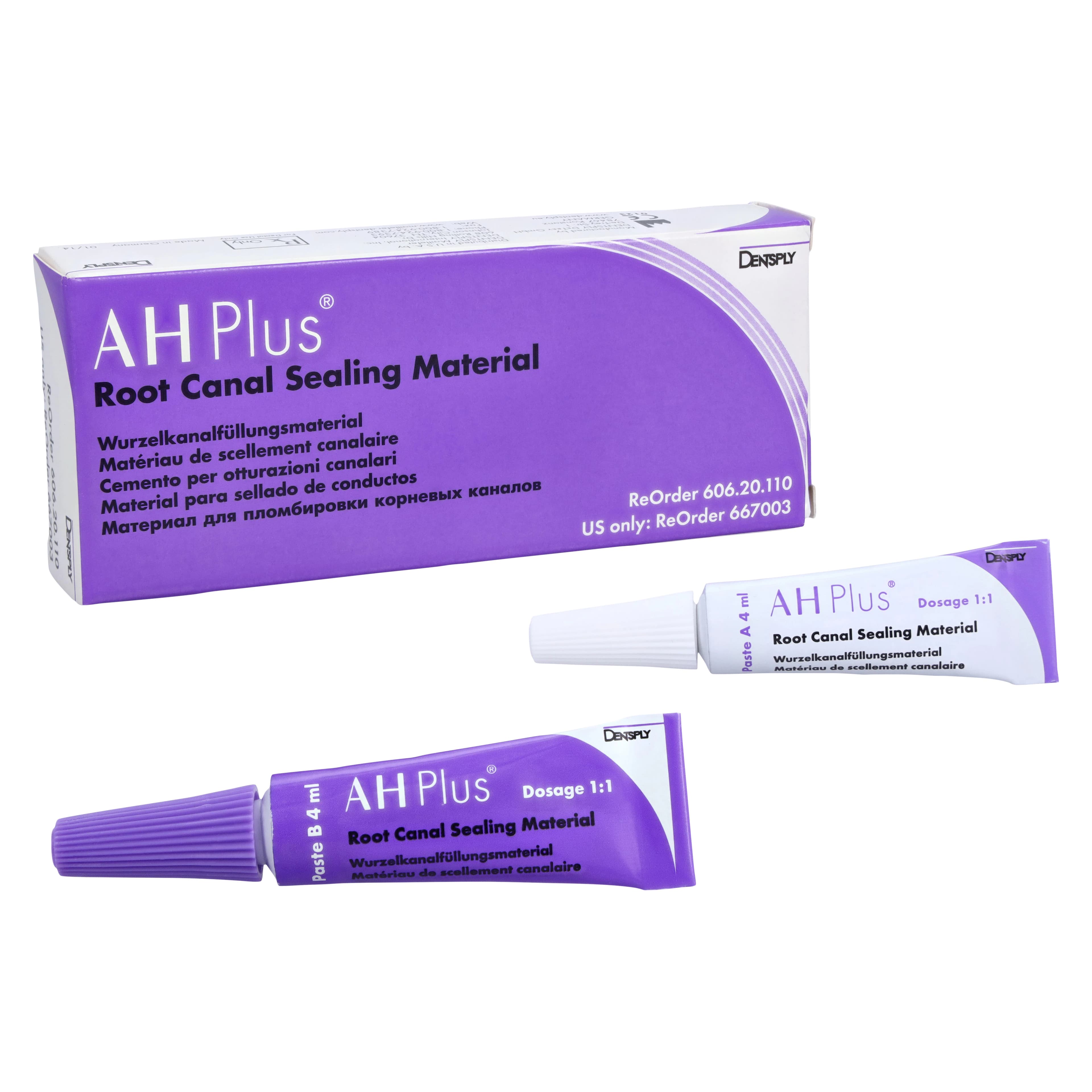 AH Plus Root Canal Sealer Complete Package, Paste A & B, 2 x 4 ml Tubes, 667003 thumbnail 2