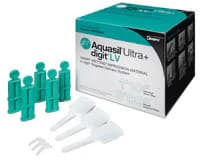 Aquasil Ultra+ digit Smart Wetting VPS Impression Material, Light Body (Teal), Regular Set, Mint, Small Cartridge Refill, 50 Unit Doses, 678640 - Aquasil Ultra+ digit VPS Impression Material, Small Cartridge Refill, Light Viscosity, Regular Set, Mint, Teal, 1/Pk - Image 1