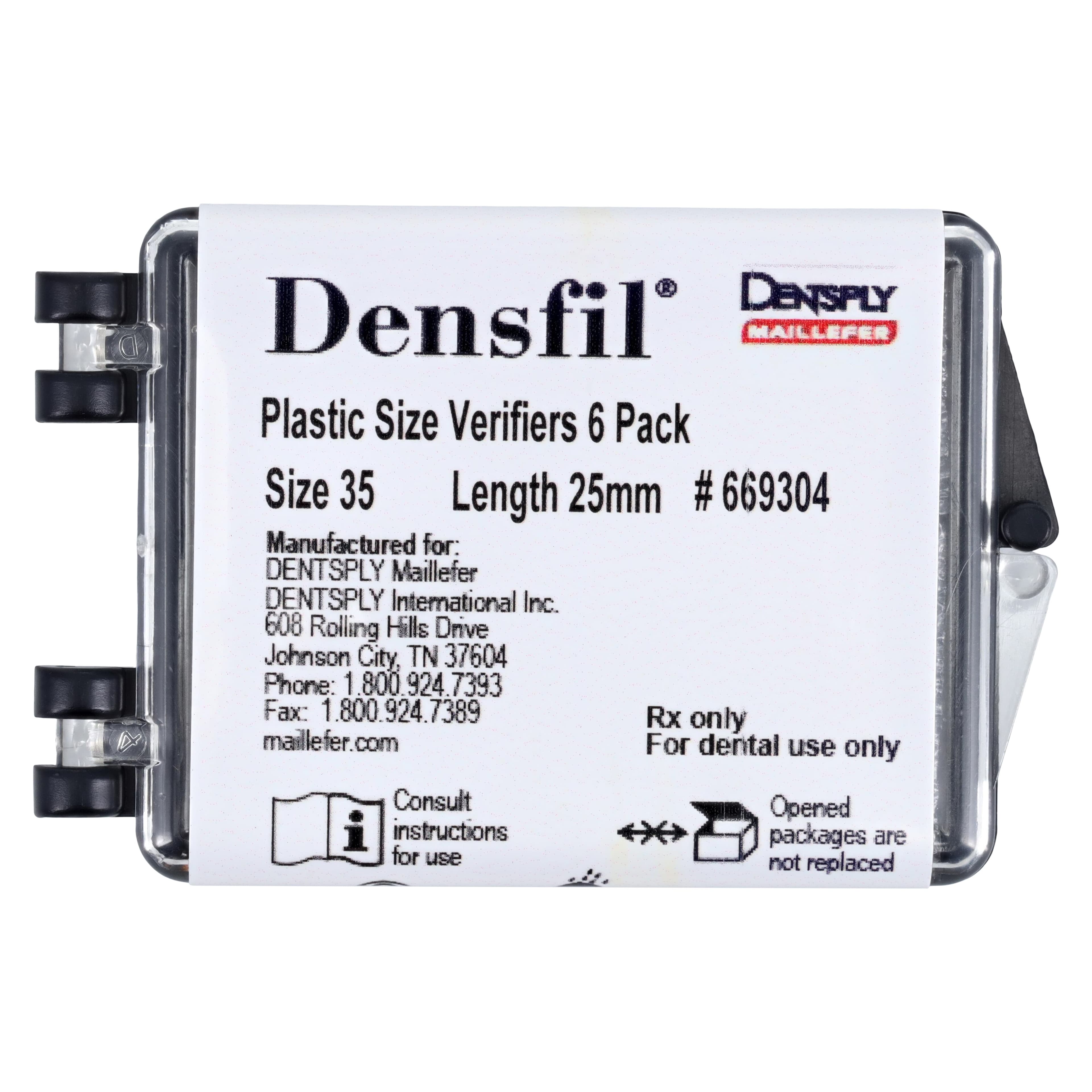 Densfil Size Verification Device, #35, Green, 6/Pkg, 669304 thumbnail 5