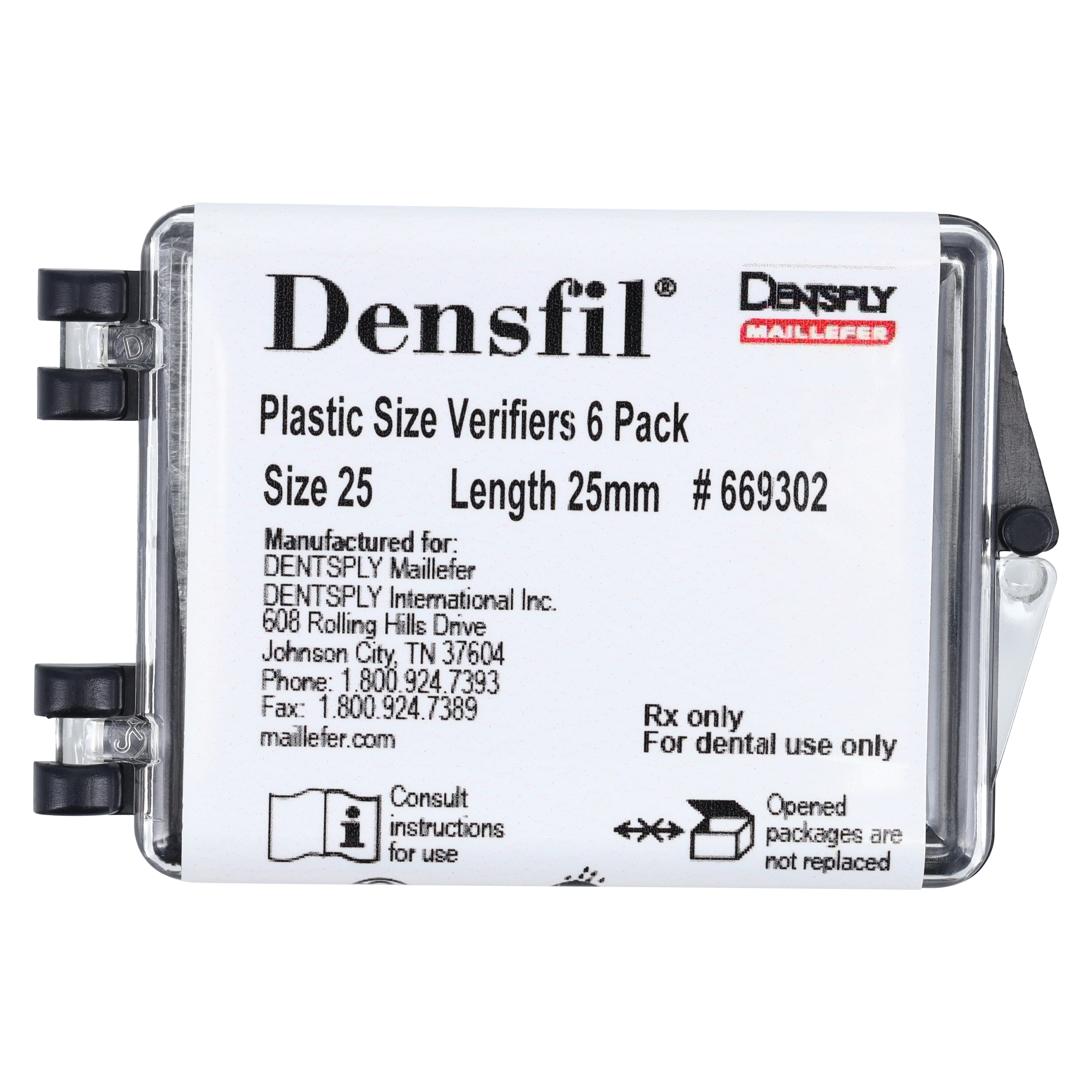 Densfil Size Verification Device, #25, Red, 6/Pkg, 669302 thumbnail 5