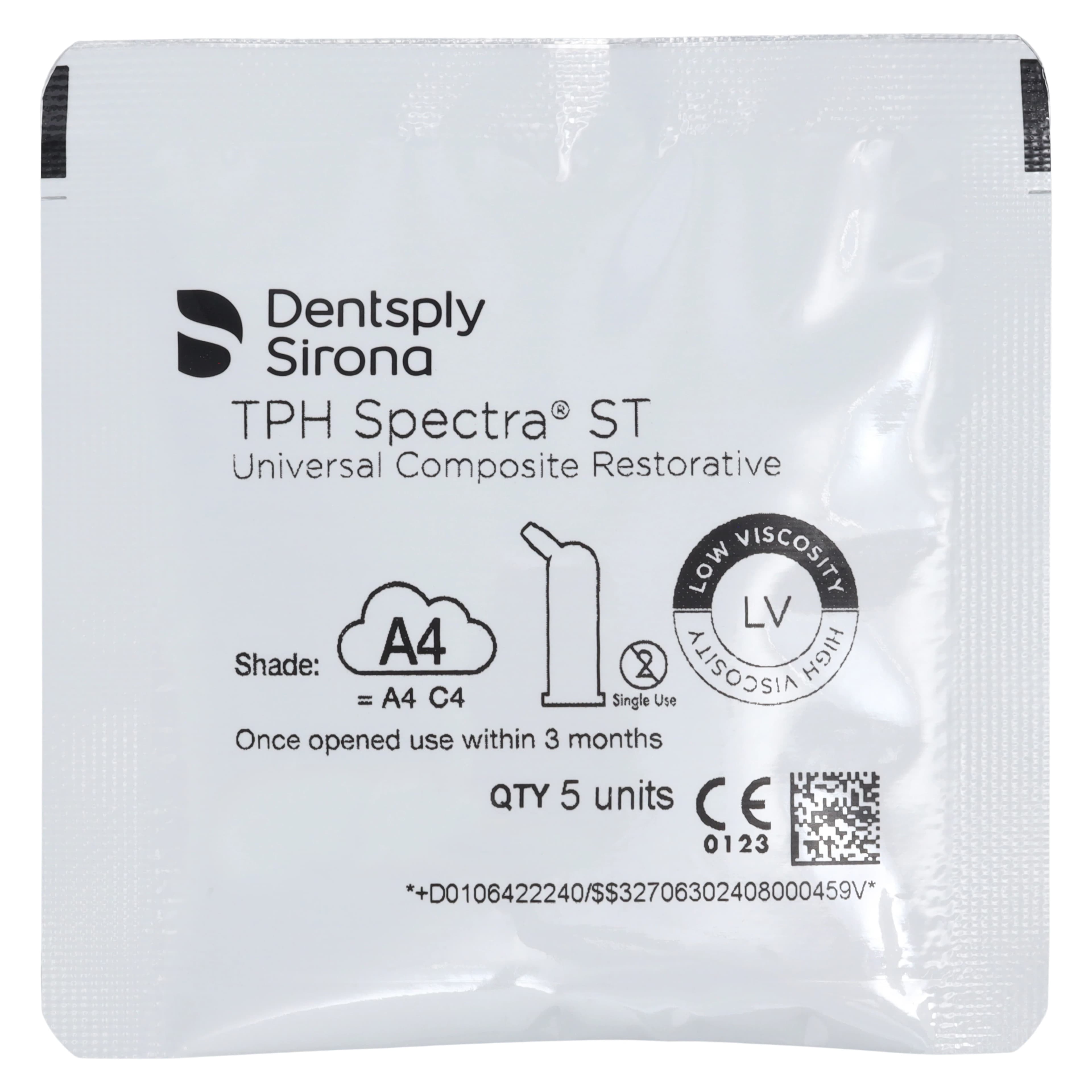 TPH Spectra ST Universal Composite, Low Viscosity, Compule Tips Refill, 0.25 g, Shade A4, 20/Pk, 642224 thumbnail 4