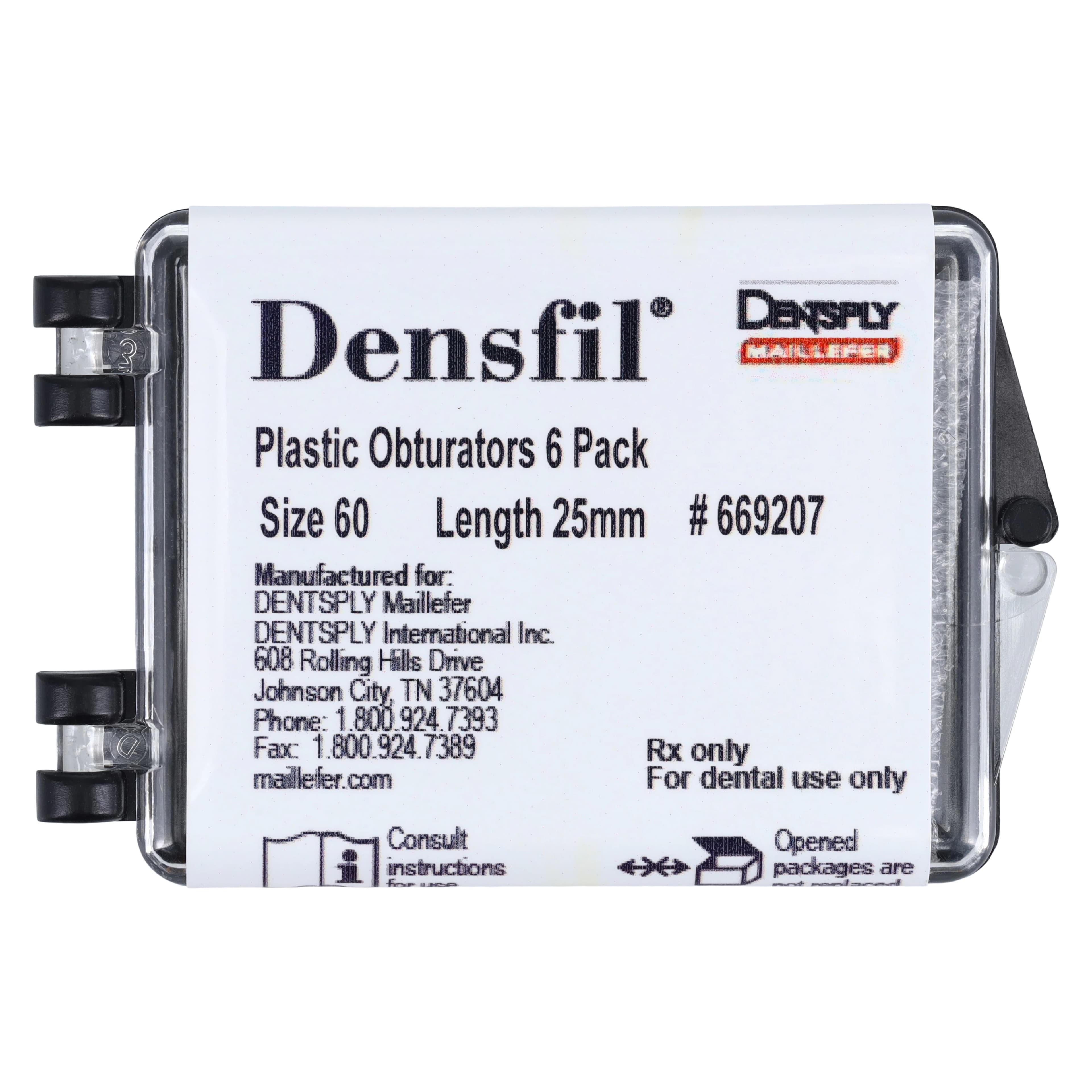 Densfil Plastic Obturators, Size #60, 25mm, Blue, 6/Pack, 669207 thumbnail 5