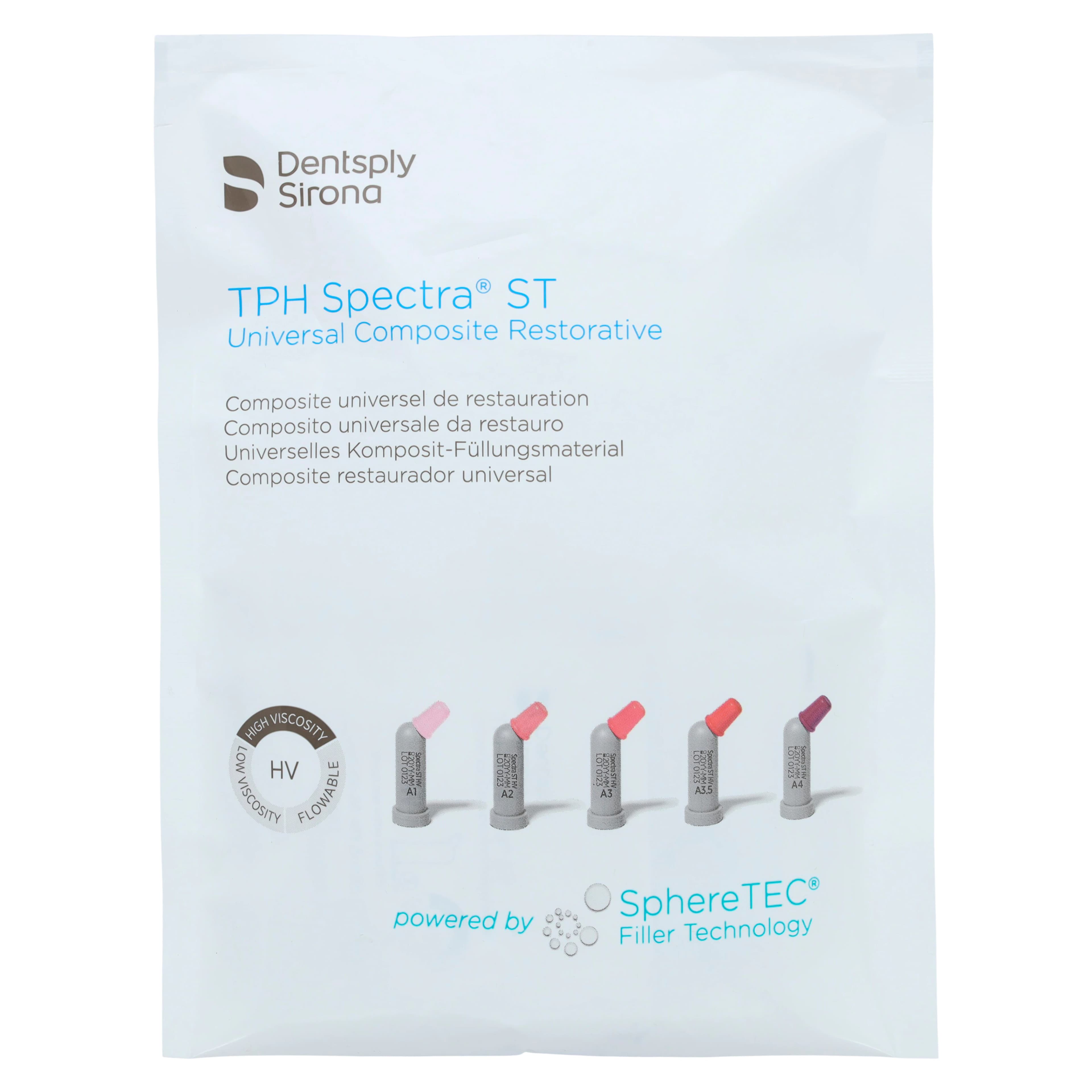 TPH Spectra ST Universal Composite, High Viscosity, Compule Tips Refill, 0.25 g, Shade A4, 20/Pk, 642235 thumbnail 2