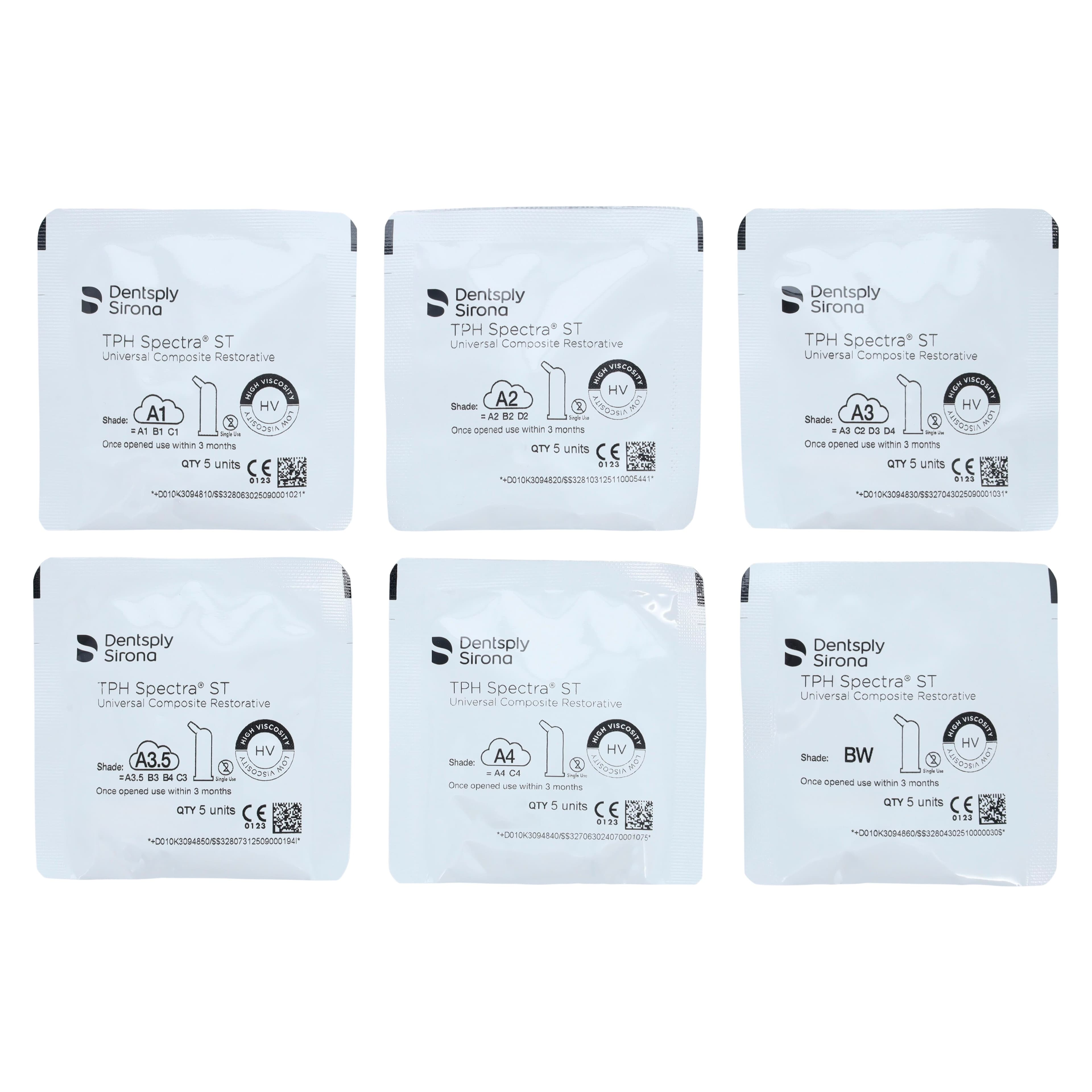 TPH Spectra ST Universal Composite, High Viscosity, Intro Kit, 40 x 0.25 g Compules Tips, 642004 thumbnail 2