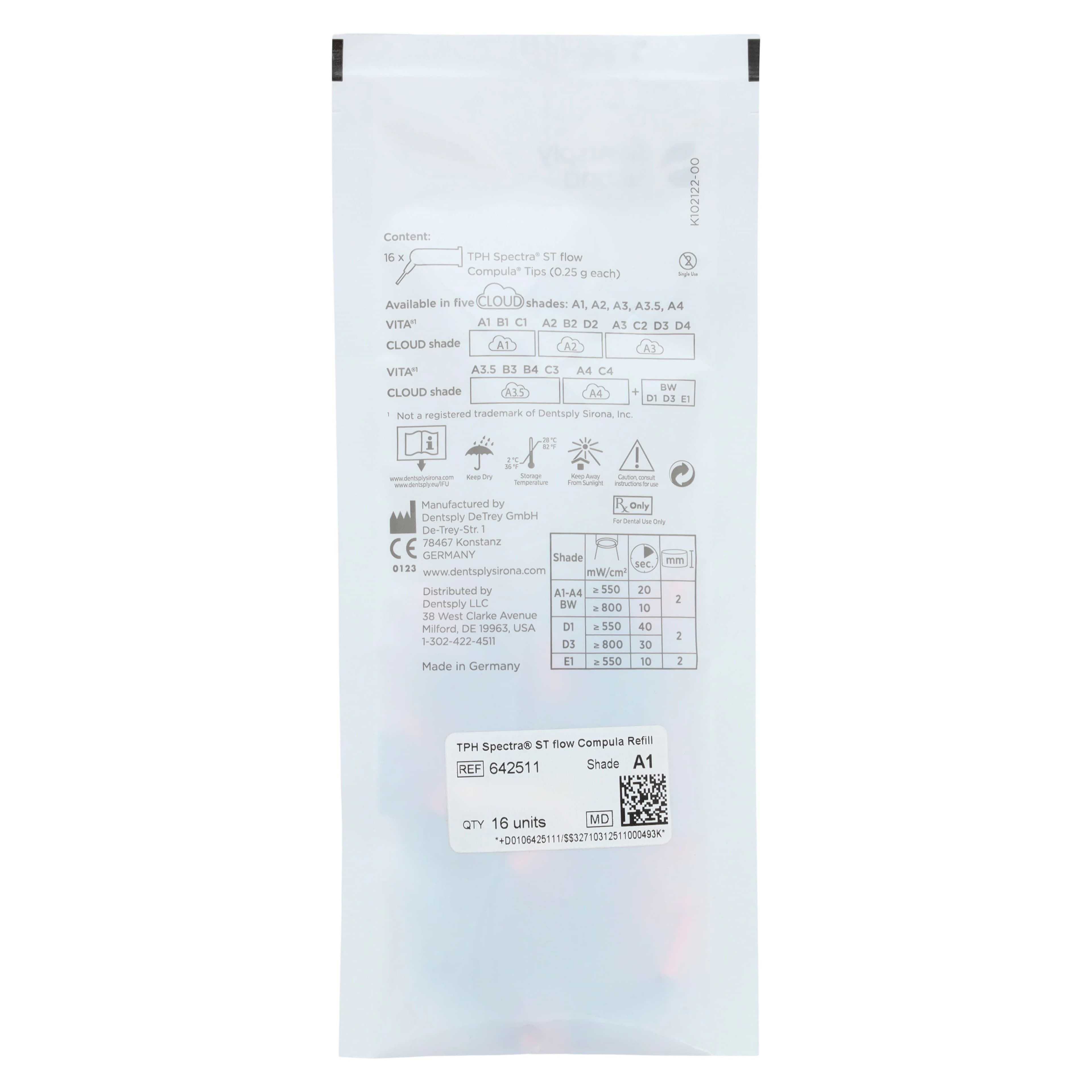 TPH Spectra ST Flow Flowable Composite Restorative, Compula Tips Refill, Shade A1, 0.25 g, 16/Box, 642511 thumbnail 2