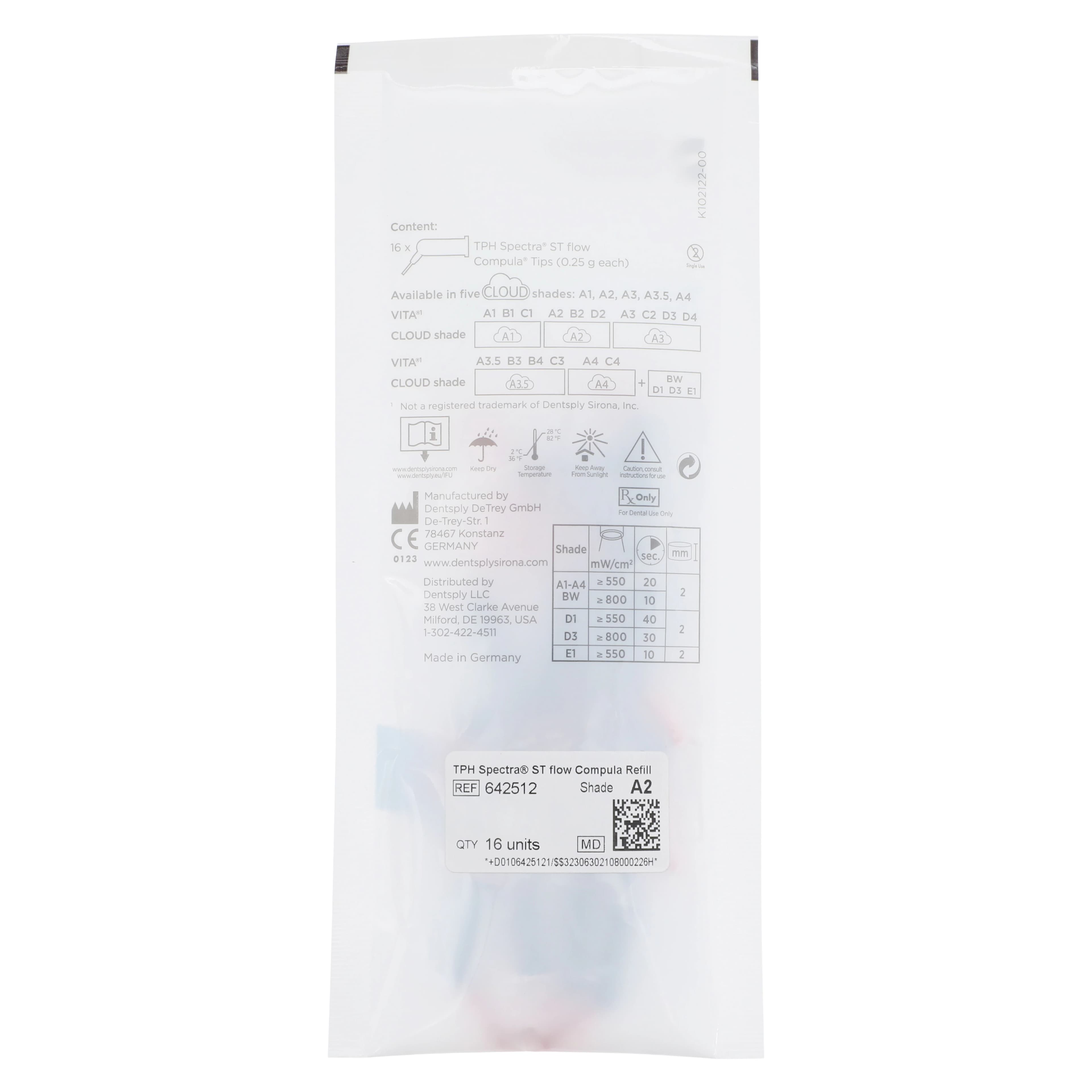 TPH Spectra ST flow Light-Cure Flowable Composite, Shade A2, 0.25g Compula Tips, 16/Pk, 642512 thumbnail 2