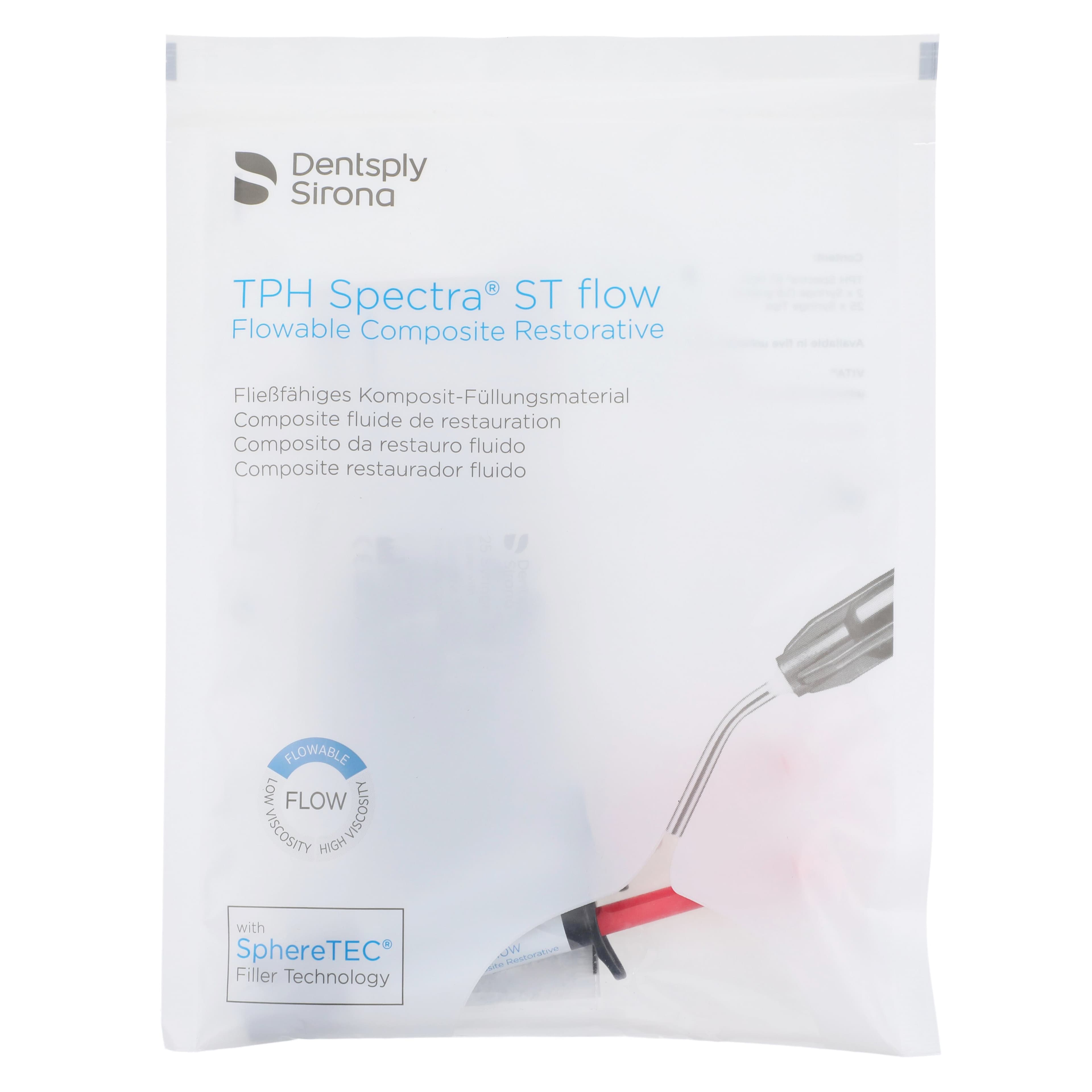 TPH Spectra ST Flow Flowable Composite Restorative Syringe Refill, Shade A3, 1.8 g, 2 Syringes & 25 Tips, 642523 thumbnail 4