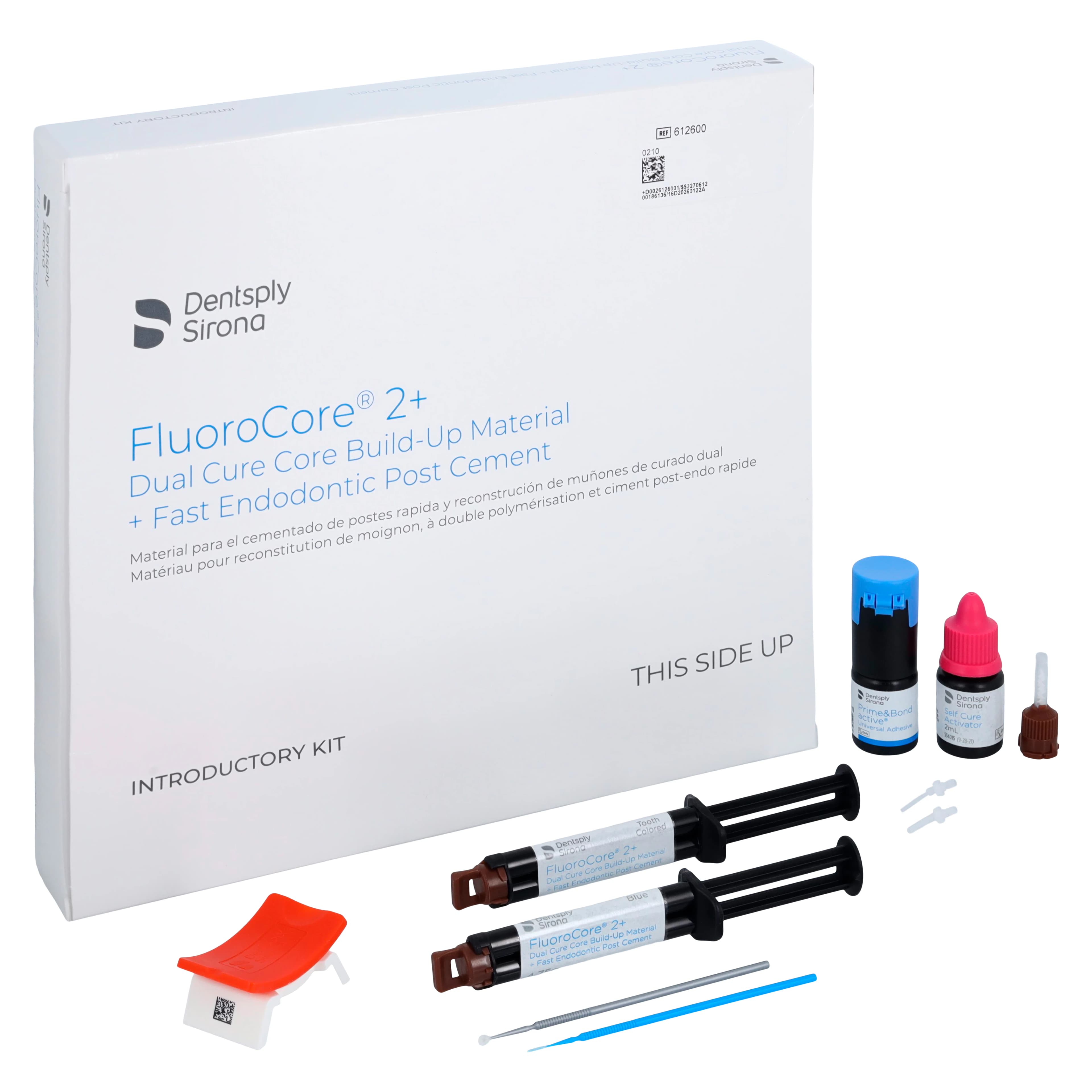 FluoroCore 2+ Dual Cure Core Build-Up Intro Kit with Prime&Bond Elect Adhesive, 4 Syringes (2 Tooth-Colored, 2 Blue), 612600 thumbnail 18