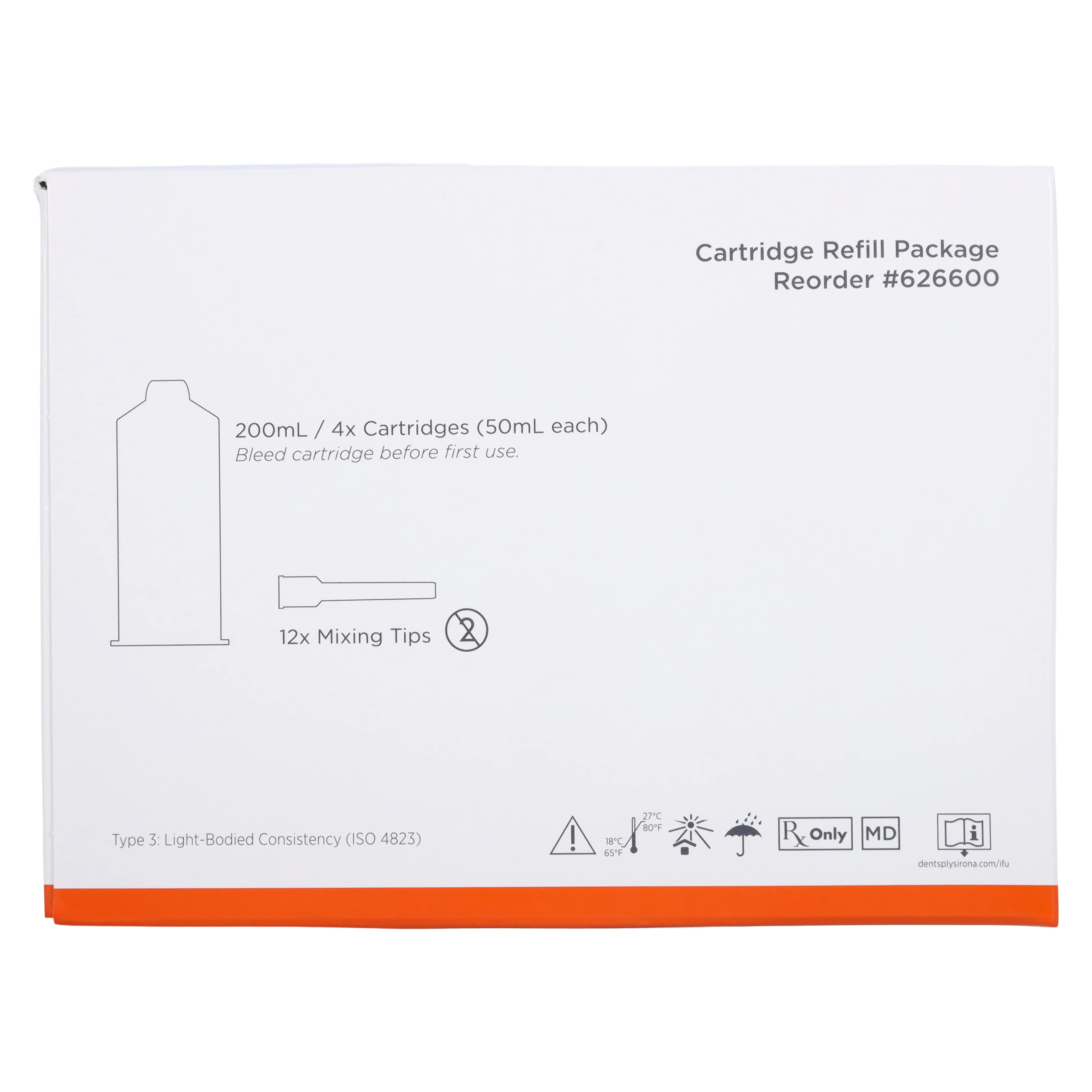 Reprosil Hydrophilic VPS Impression Material, Light Body, Orange, 50 ml Cartridge Refill with Tips, 4/Pk, 626600 thumbnail 8