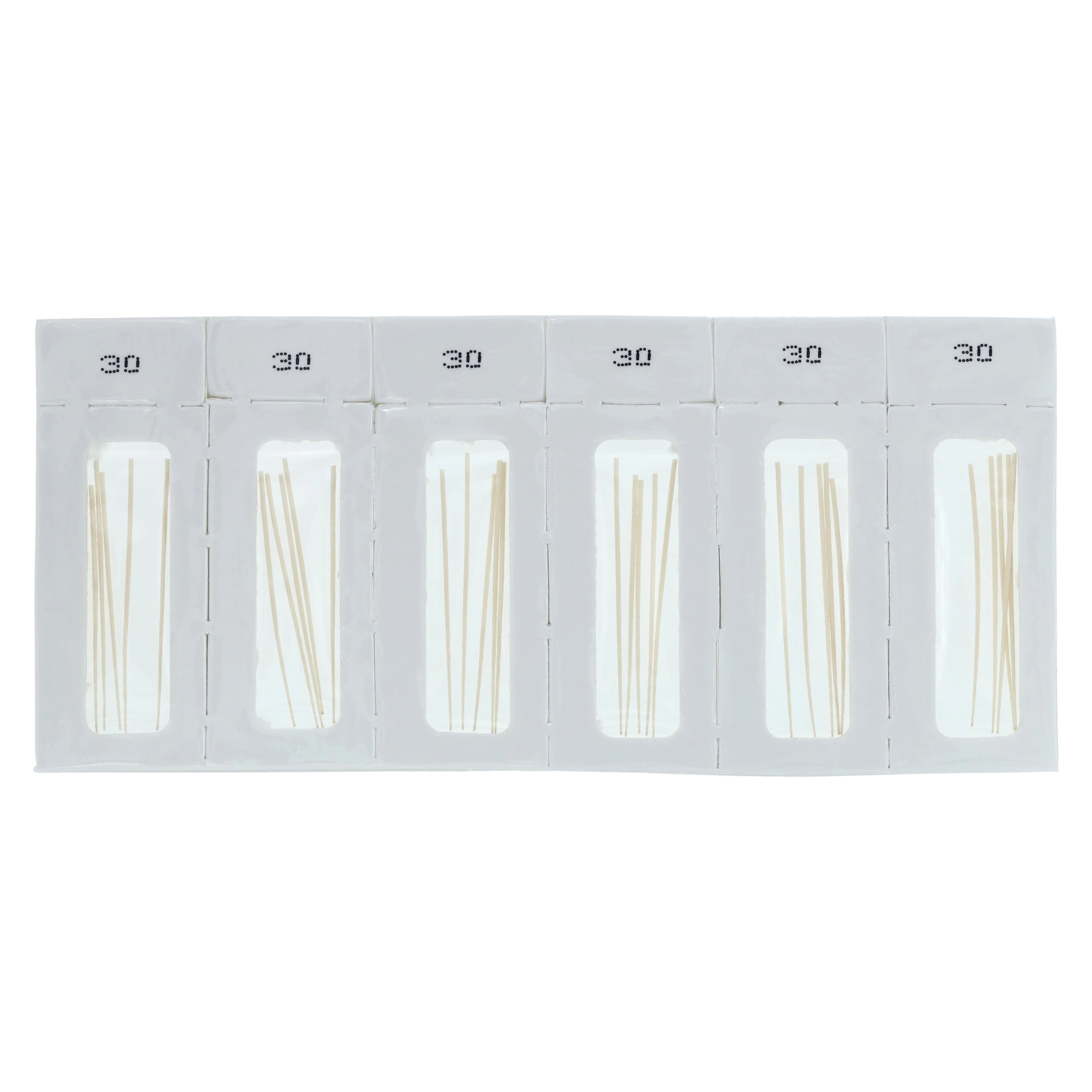 Dentsply Maillefer Absorbent Paper Points, Hand Rolled, ISO Size #30, Taper 0.02, Sterile, Cell Pack, 180/Box, 670175 thumbnail 2