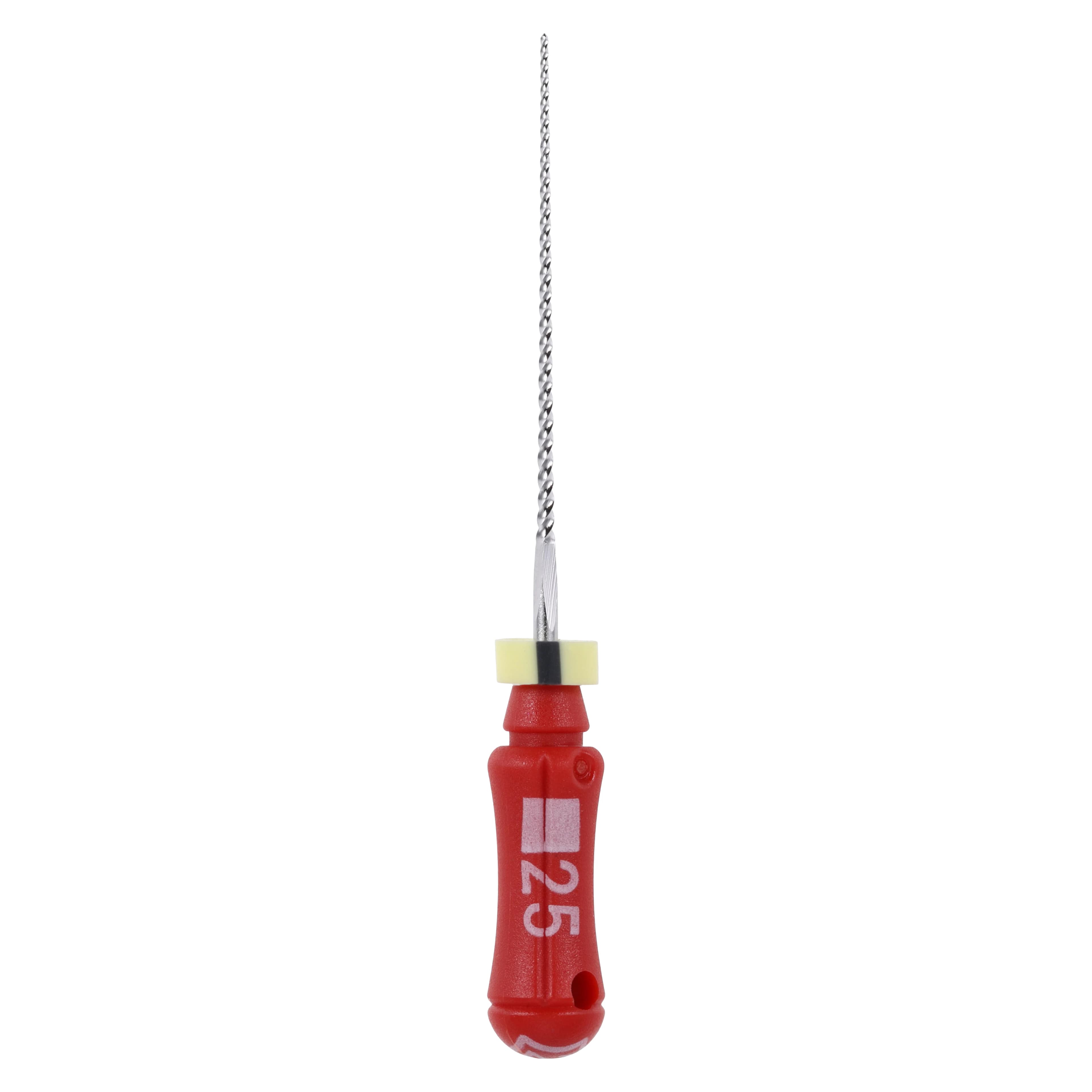 Dentsply Maillefer K-File, Stainless Steel, 21 mm, #25, Red, 6/Pk, 671104 - K-File, Stainless Steel, 21 mm, # 25, Red, 6/Pk - Image 1