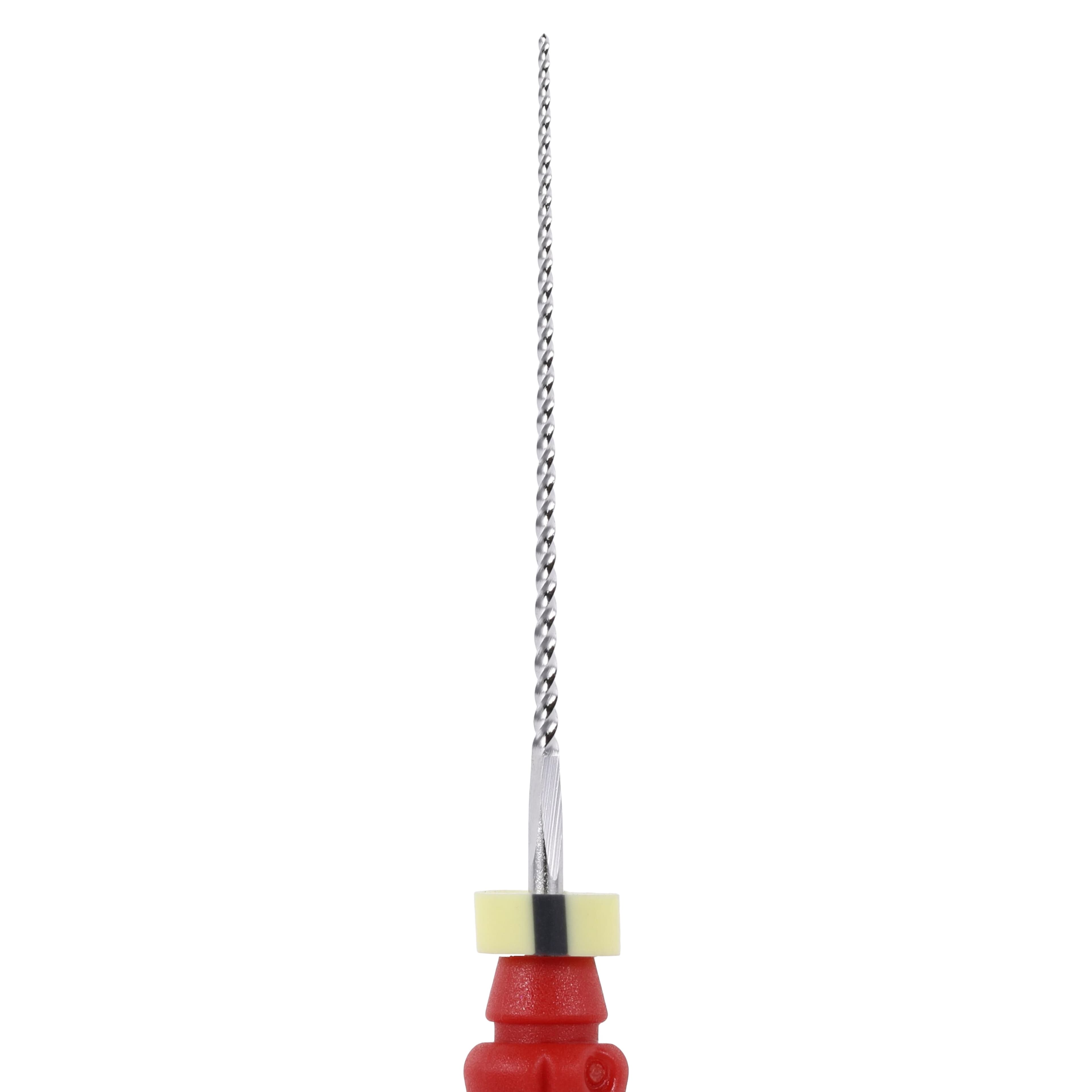 Dentsply Maillefer K-File, Stainless Steel, 21 mm, #25, Red, 6/Pk, 671104 thumbnail 2