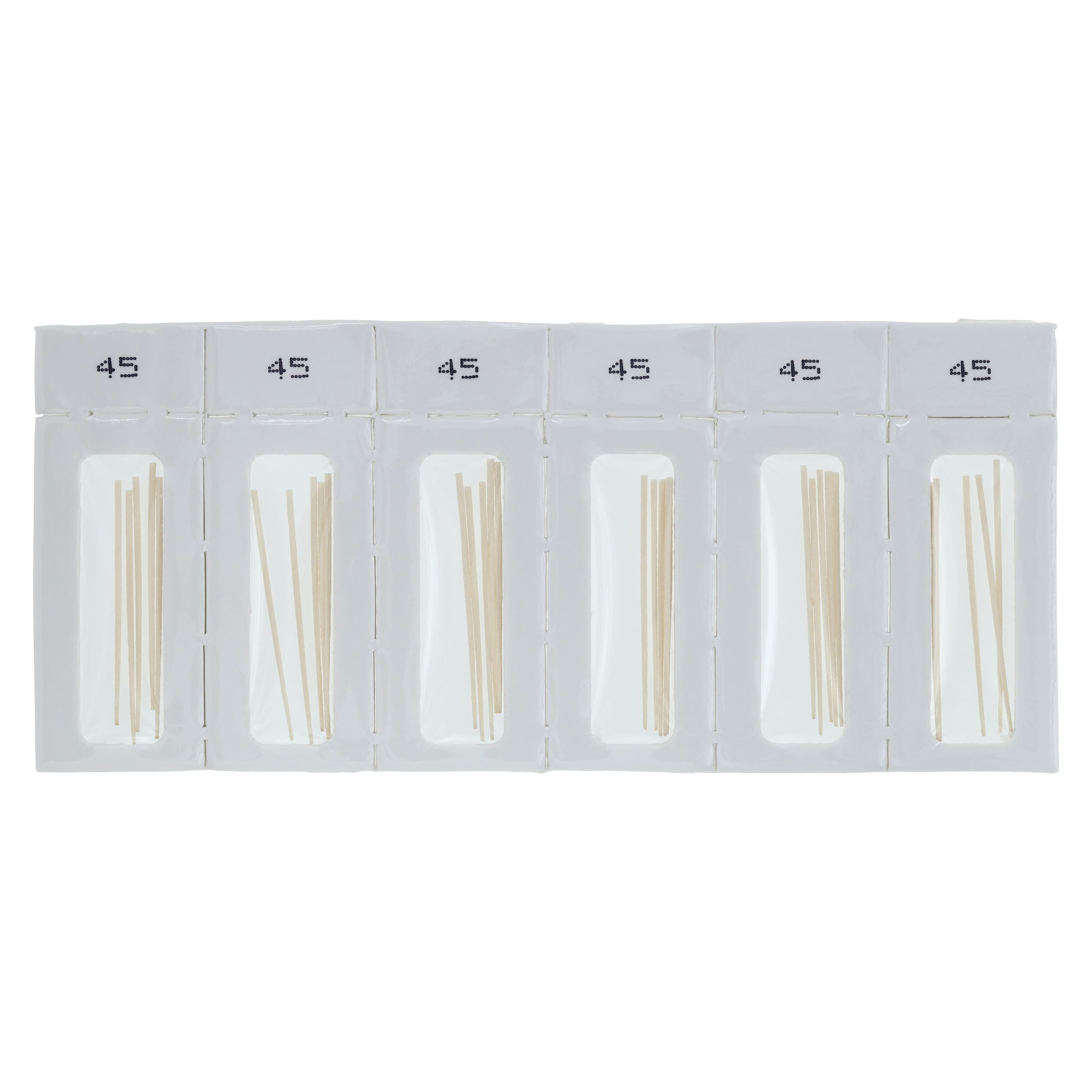 Dentsply Maillefer Absorbent Paper Points, ISO #45, 0.02 Taper, Hand-Rolled, Sterile, Cell Pack of 180, 670178 thumbnail 2