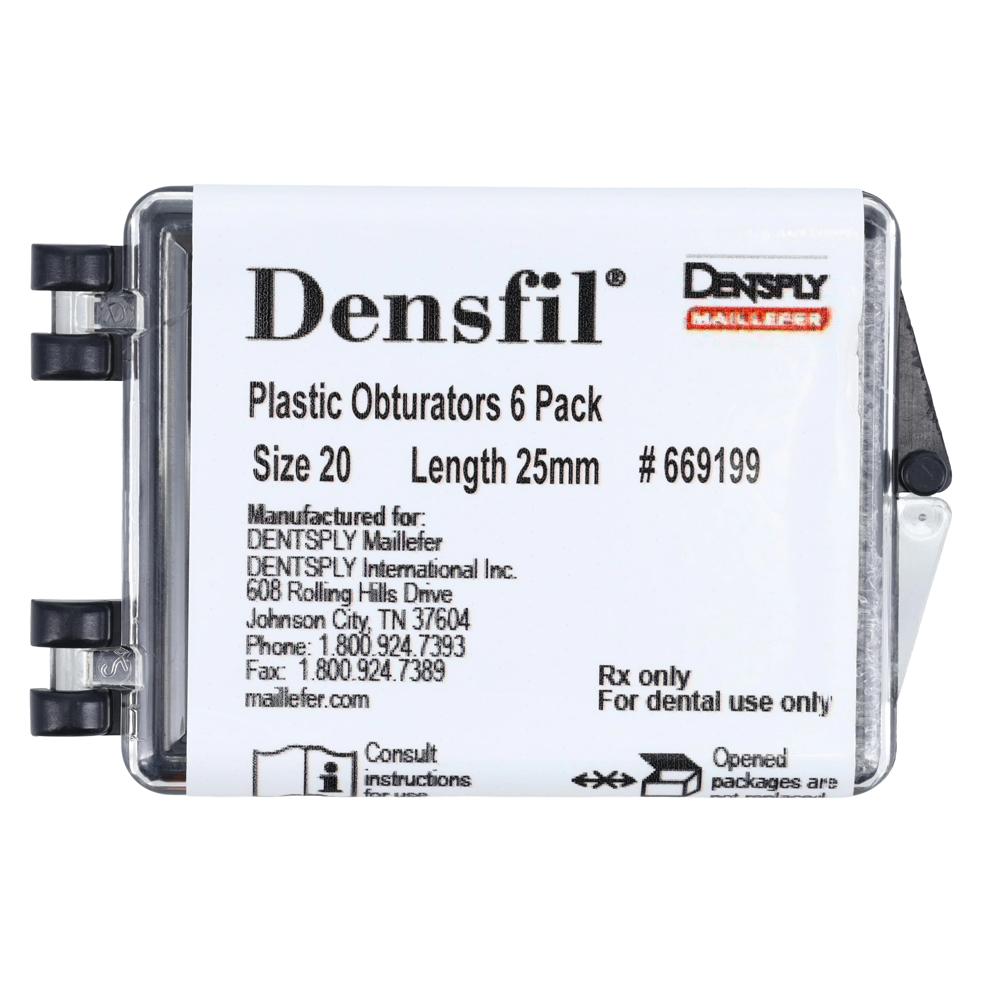 Densfil Plastic Obturators, Refill, 25 mm, #20, Yellow, 6/Pk, 669199 thumbnail 4
