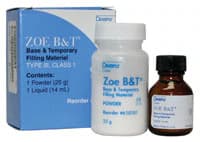 ZOE B&T Base and Temporary Filling Material, Standard Package (25 g Powder & 14 ml Liquid), 610103 thumbnail 2