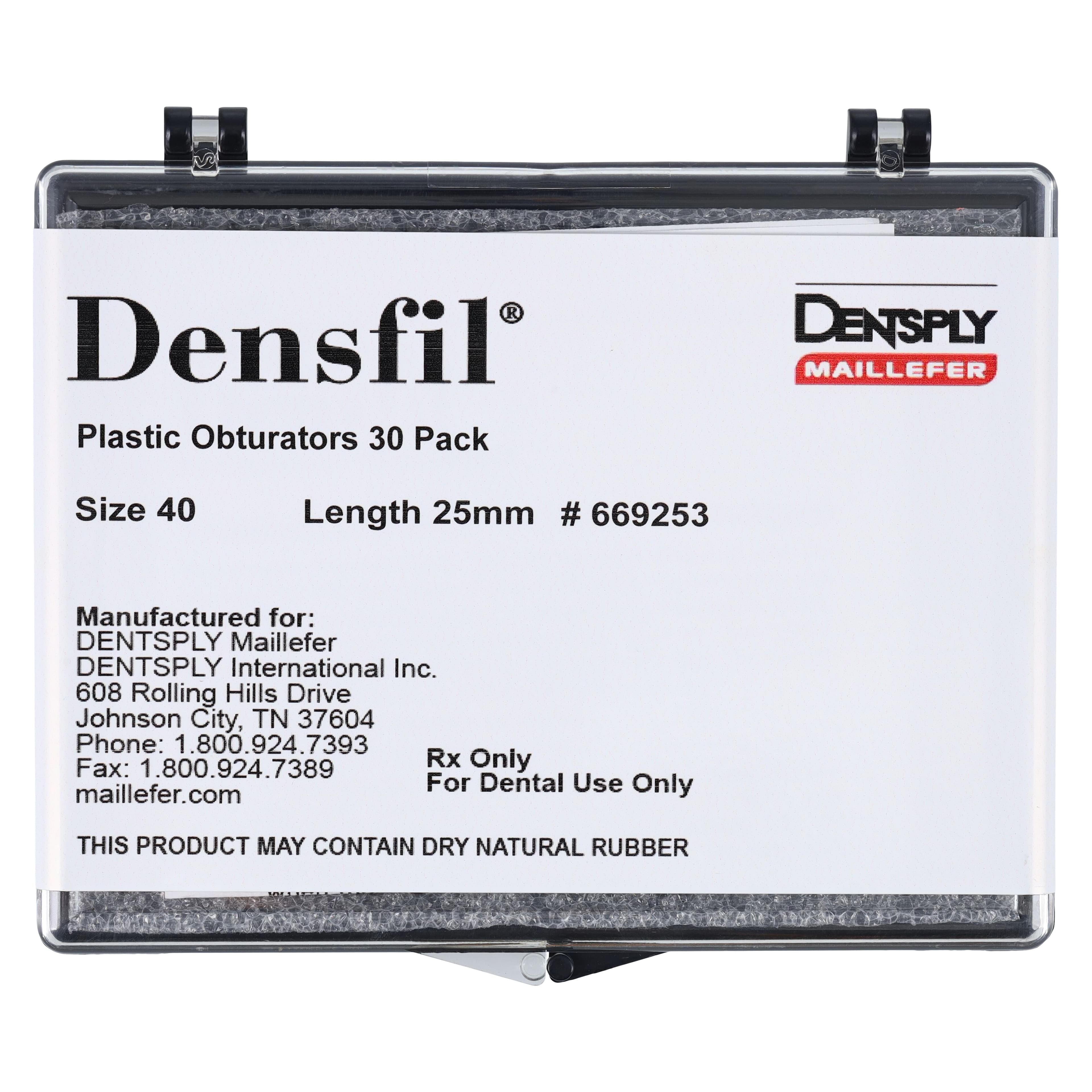 Densfil Plastic Obturators, #40, 25mm, Black, 30/Pkg, 669253 thumbnail 5