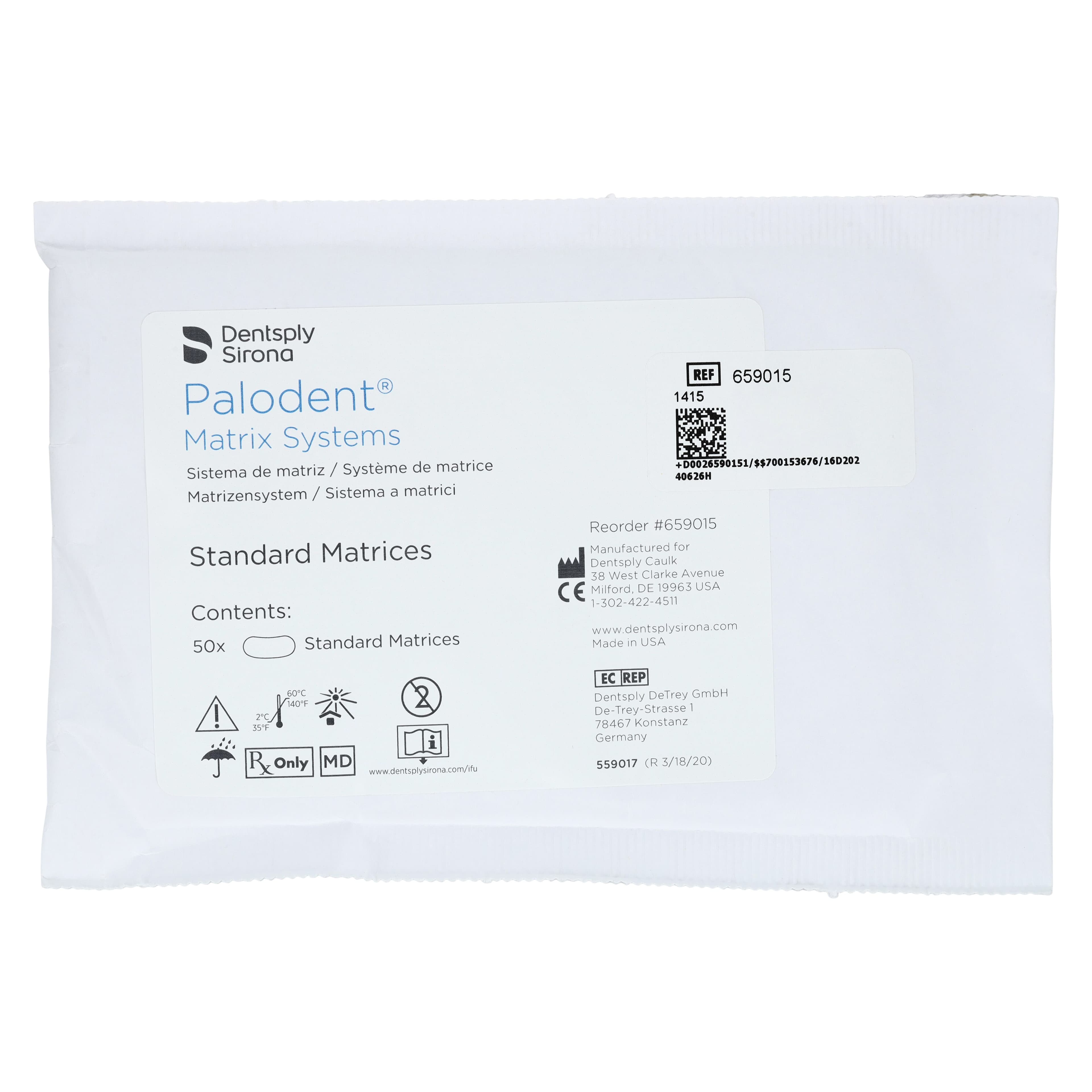 Palodent Sectional Matrix System Standard Matrices Refill, 50/Pkg, 659015 thumbnail 4