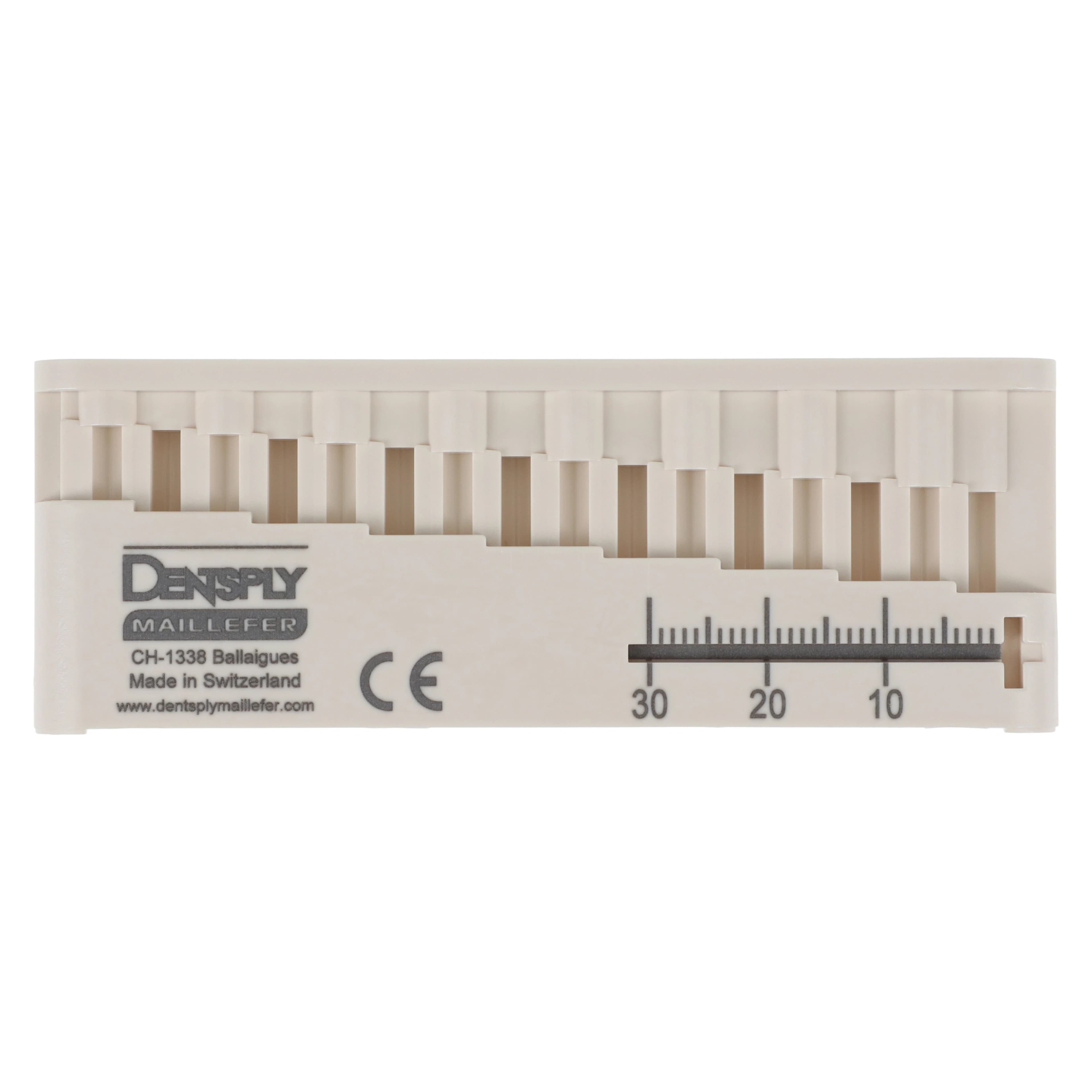 Dentsply Sirona FileMate Measuring Block, 32 Half-Millimeter Depth Guides, Autoclavable Plastic, 1/Pk, 671677 thumbnail 3