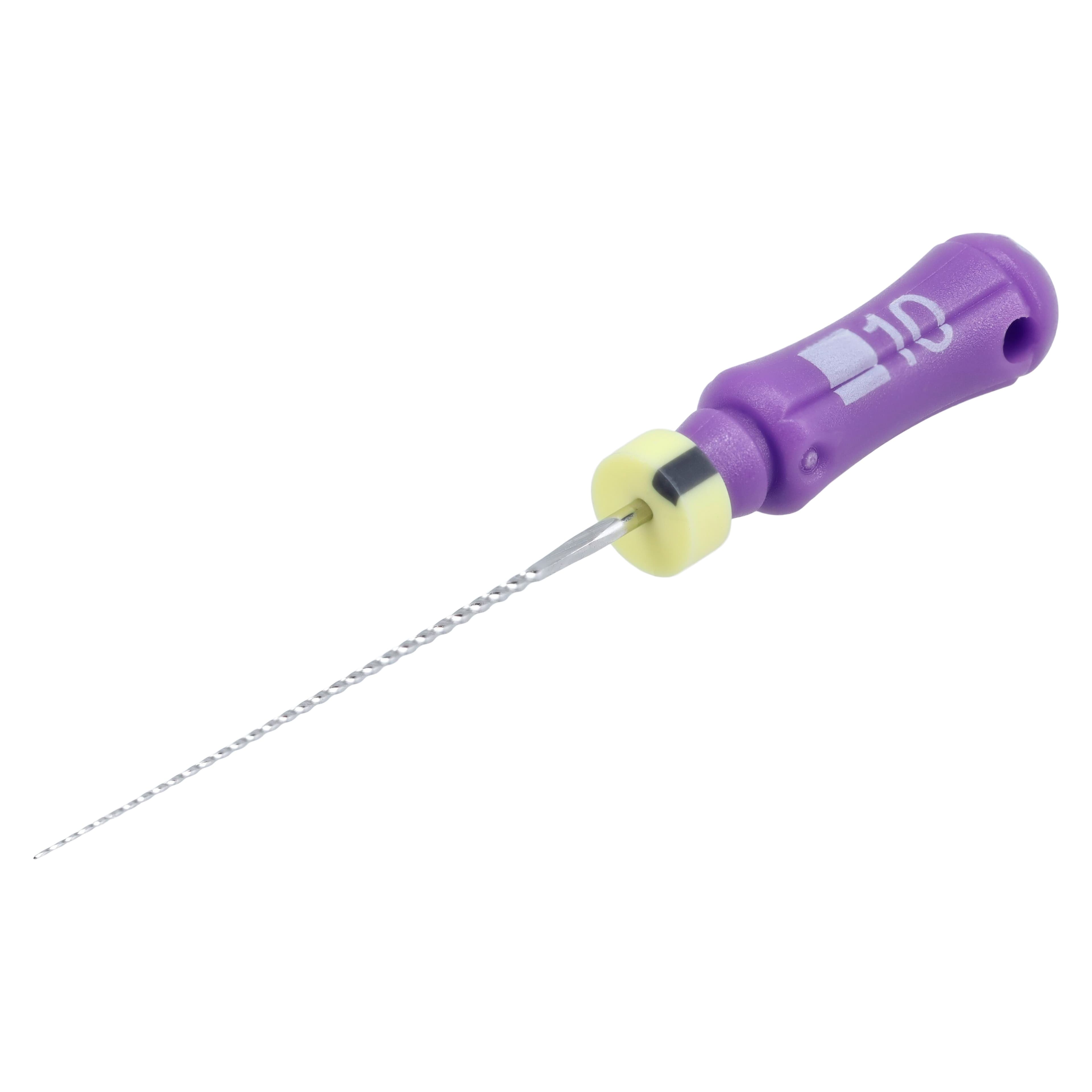 Dentsply Maillefer K-Files #10, 21mm, Stainless Steel, Color-Coded Purple, 6/Pack, 671101 thumbnail 2