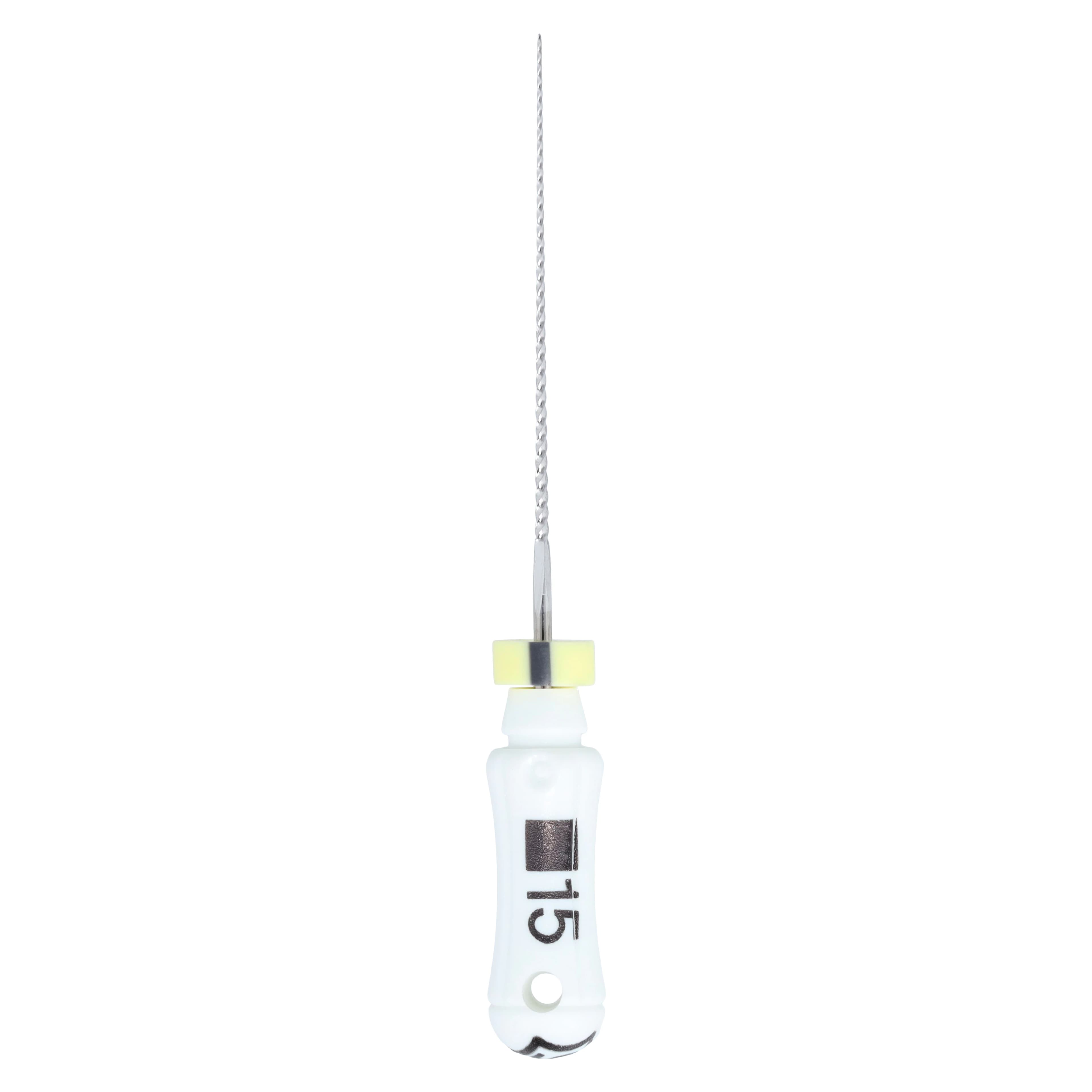 Dentsply Maillefer K-File, Stainless Steel, 21 mm, #15, White, 6/Pk, 671102 - K-File, Stainless Steel, 21 mm, # 15, White, 6/Pk - Image 1
