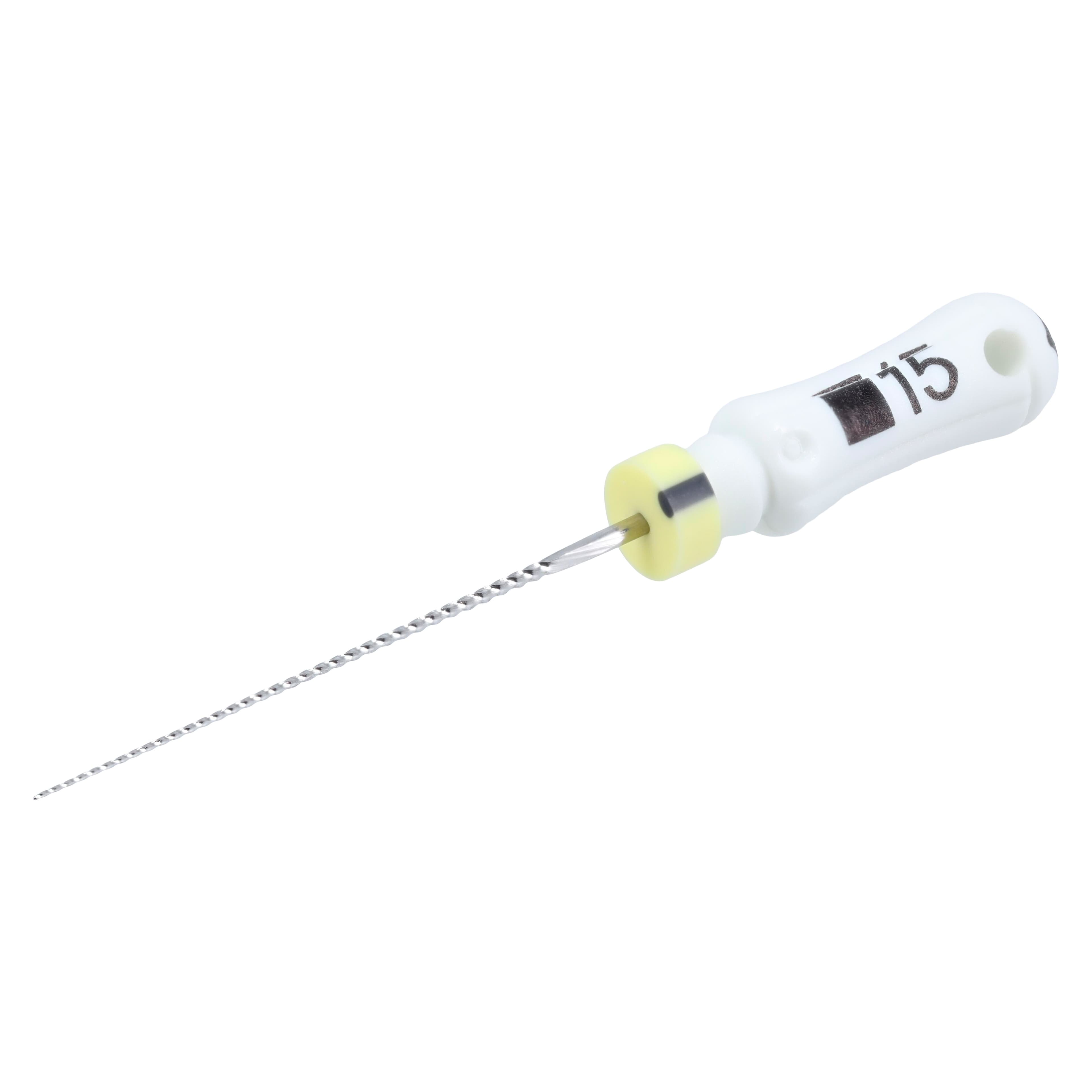 Dentsply Maillefer K-File, Stainless Steel, 21 mm, #15, White, 6/Pk, 671102 thumbnail 2