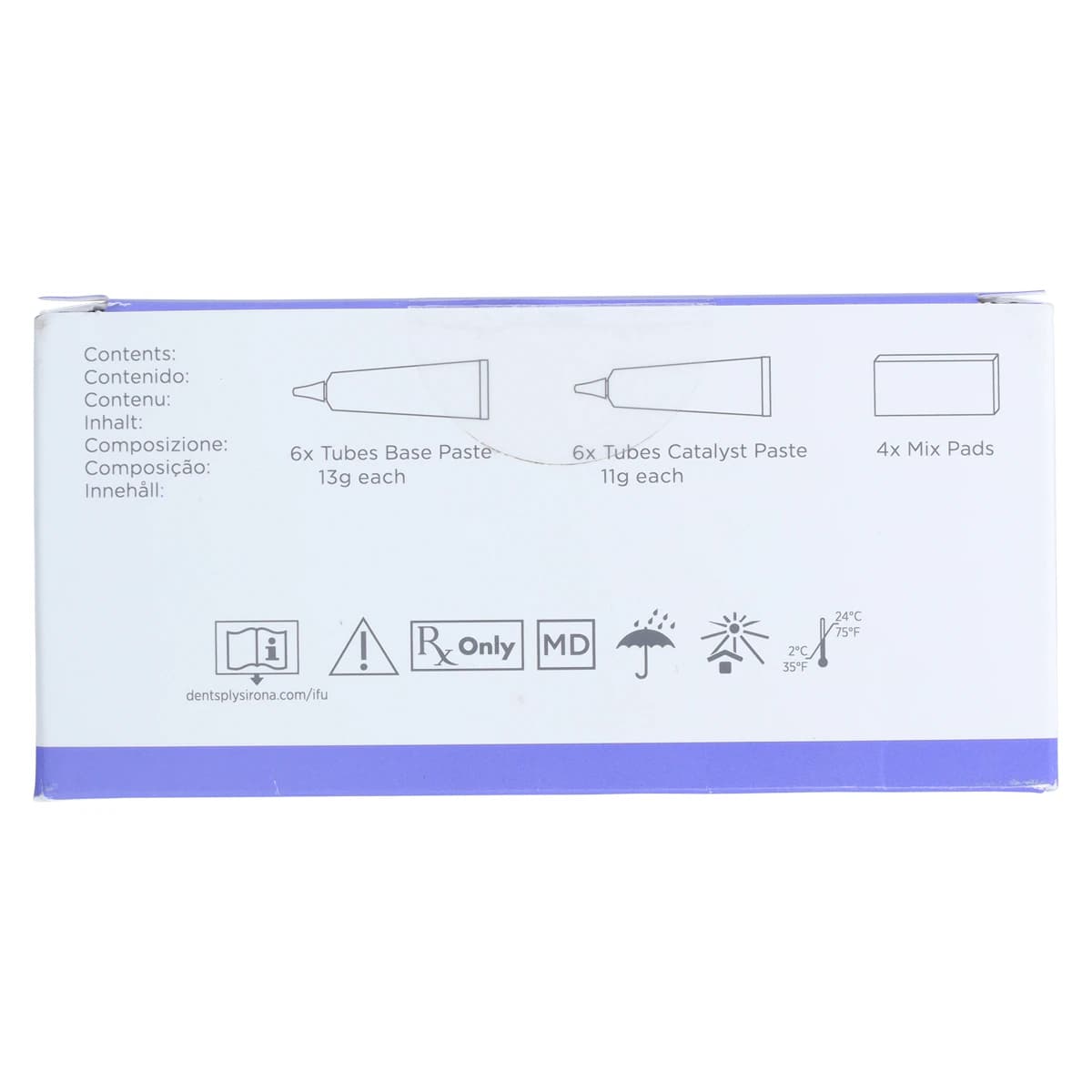 Dycal Radiopaque Calcium Hydroxide Cavity Liner, Ivory, 6-Pack (6 x 13g Base, 6 x 11g Catalyst), 623701 thumbnail 8