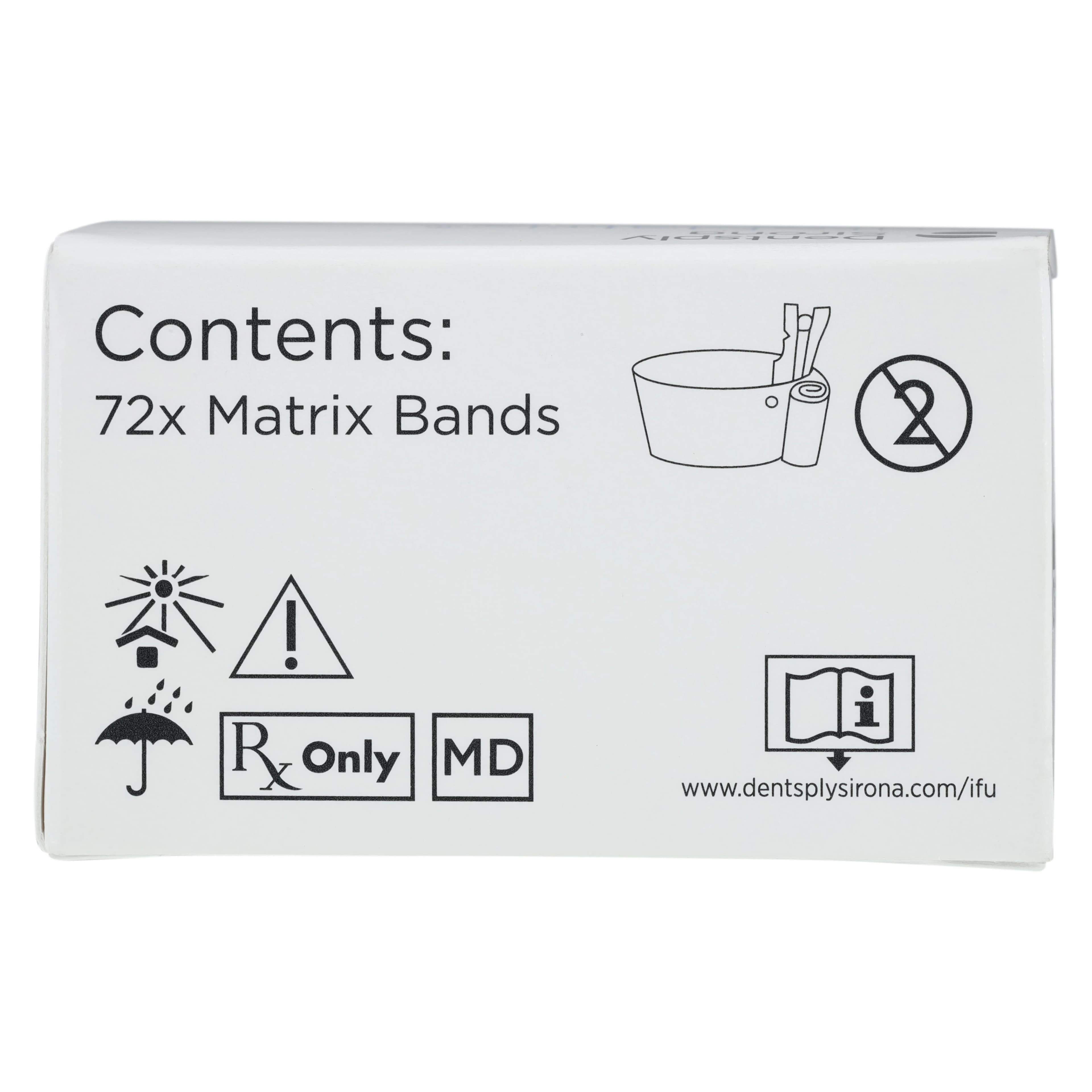AutoMatrix Retainerless Matrix System Bands Refill, Medium Regular, 1/4" x 0.002", 72/Box, 663003 thumbnail 3