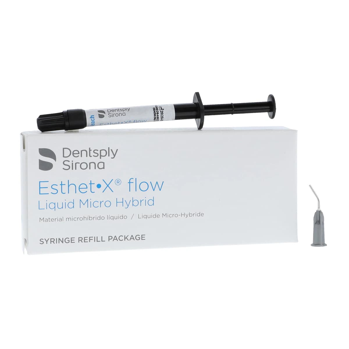 Esthet-X Flow Flowable Composite, Light-Cure, Syringe Refill, 1.3 g, Shade BW, 2/Pk, 648027 - Esthet-X Flow Flowable, Light-Cure, Syringe Refill, 1.3 g, BW, 2/Pk - Image 1
