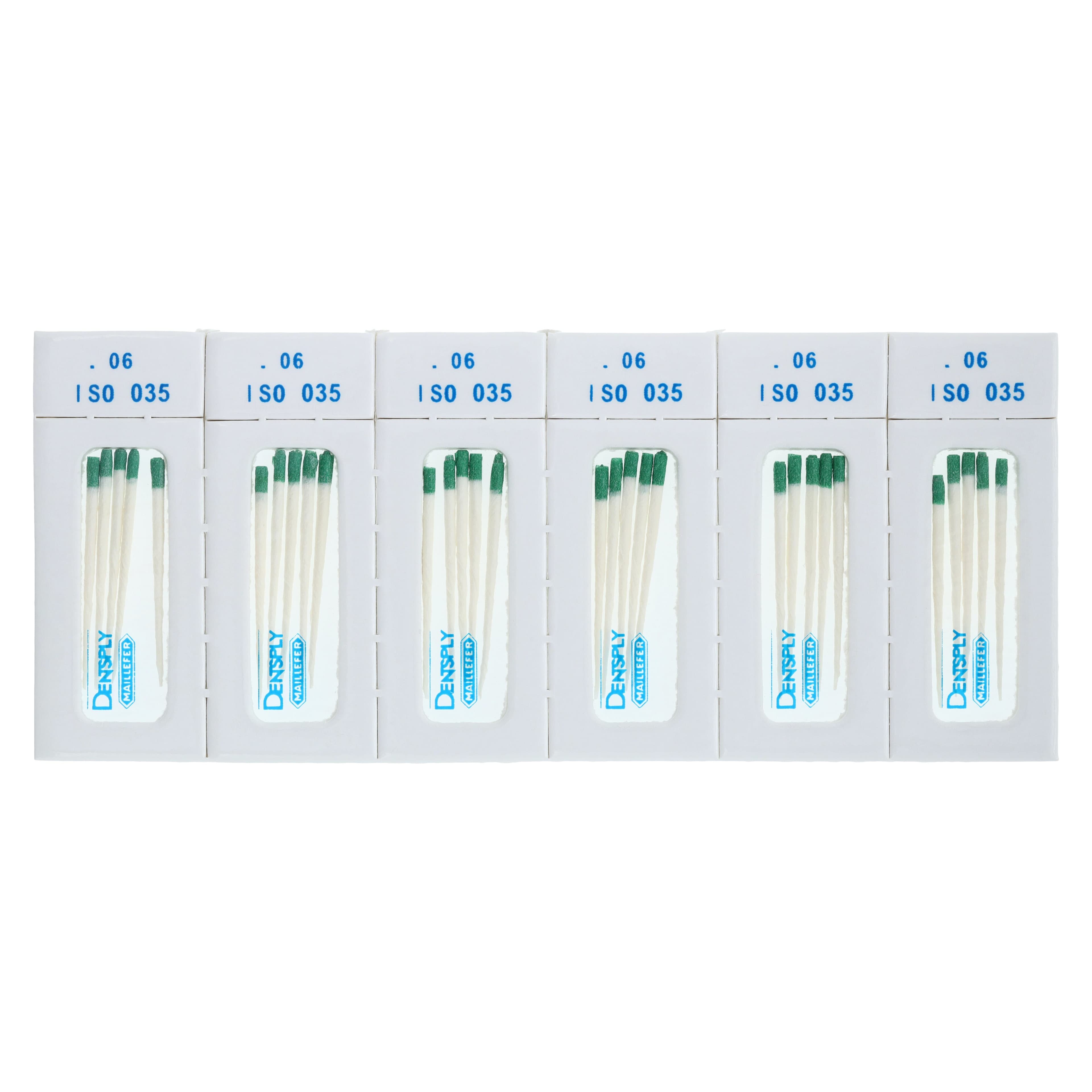 Dentsply Sirona Absorbent Paper Points, .06 Taper, #35, Green, Sterile, Cell Pack, 180/Pk, 670197 thumbnail 2