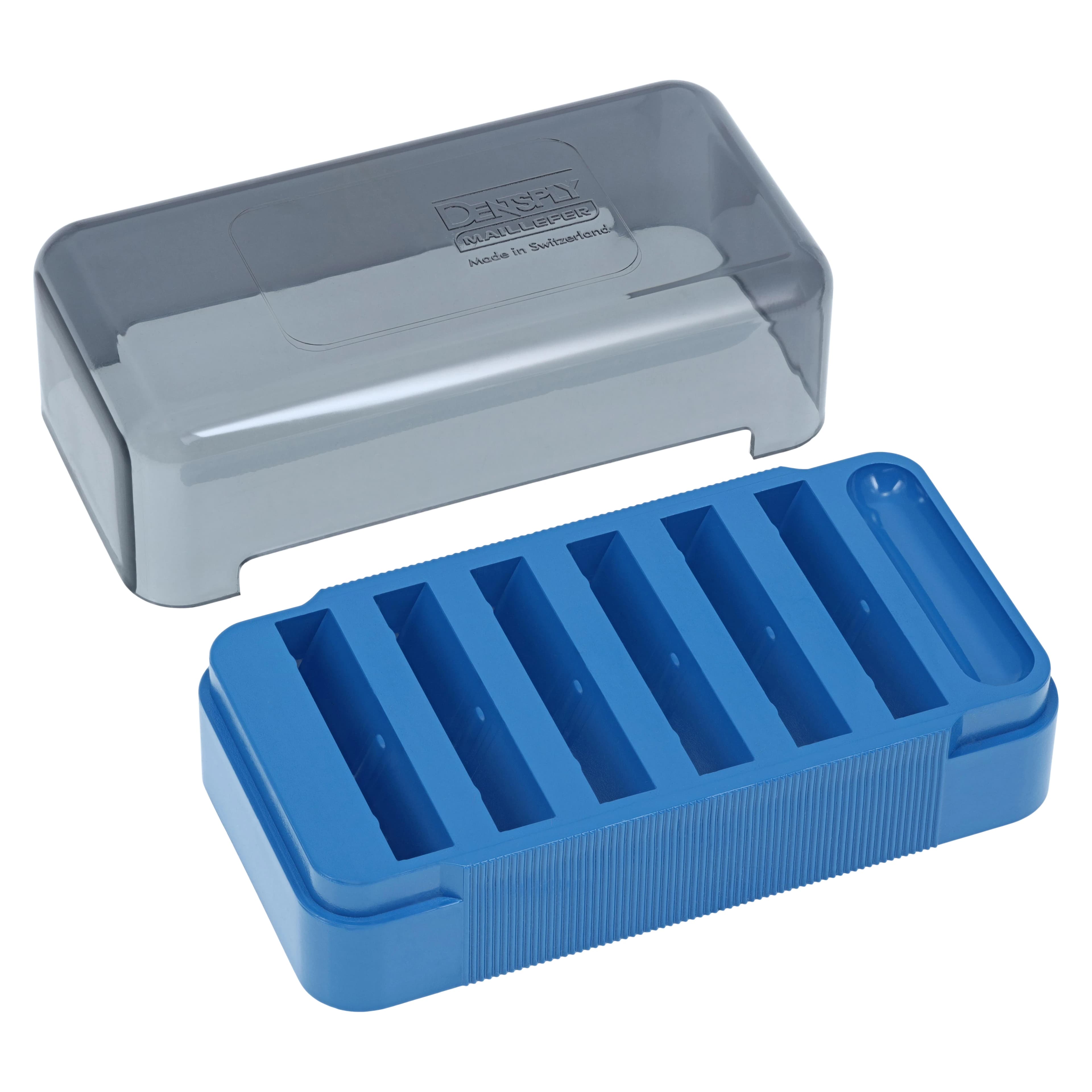 Dentsply Sirona Endo Instrument Organizer, Autoclavable, Blue Plastic, 10 cm x 5 cm x 4.5 cm, 1/Pkg, 671396 thumbnail 3