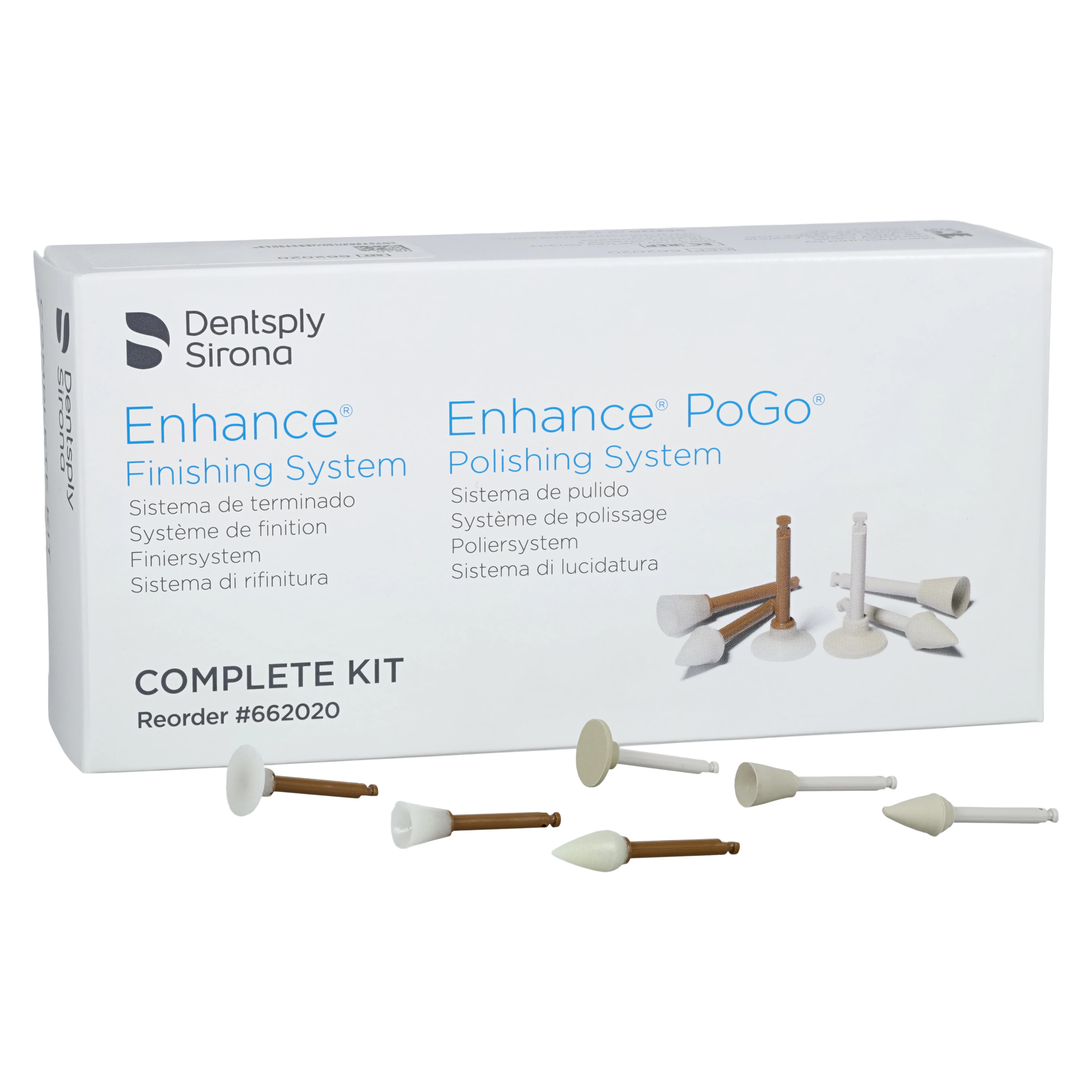 Dentsply Sirona Enhance & PoGo Complete Kit, 60 Tips (30 Enhance Finishers + 30 PoGo Polishers), 662020 - Enhance & PoGo Complete Kit - Image 1