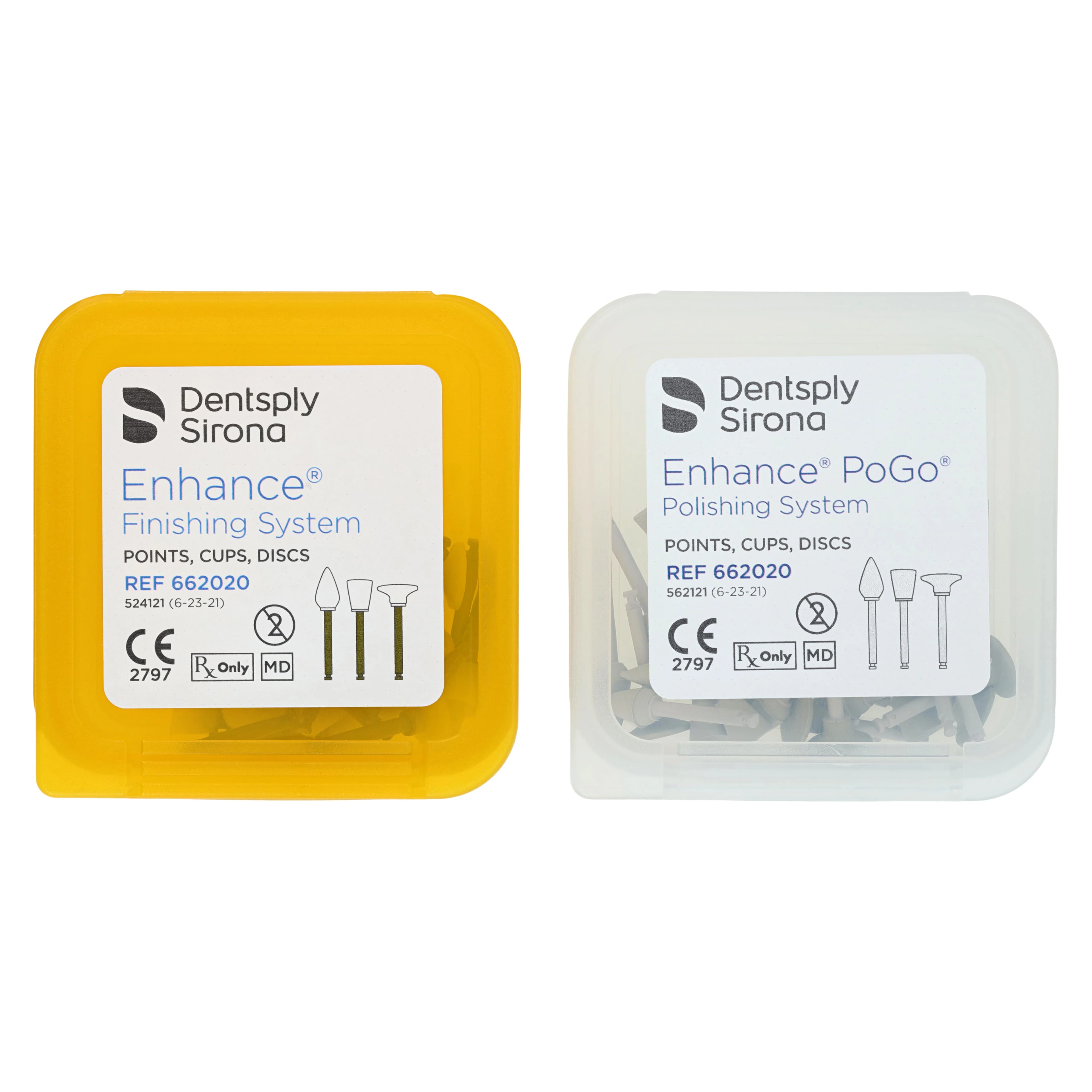 Dentsply Sirona Enhance & PoGo Complete Kit, 60 Tips (30 Enhance Finishers + 30 PoGo Polishers), 662020 thumbnail 4