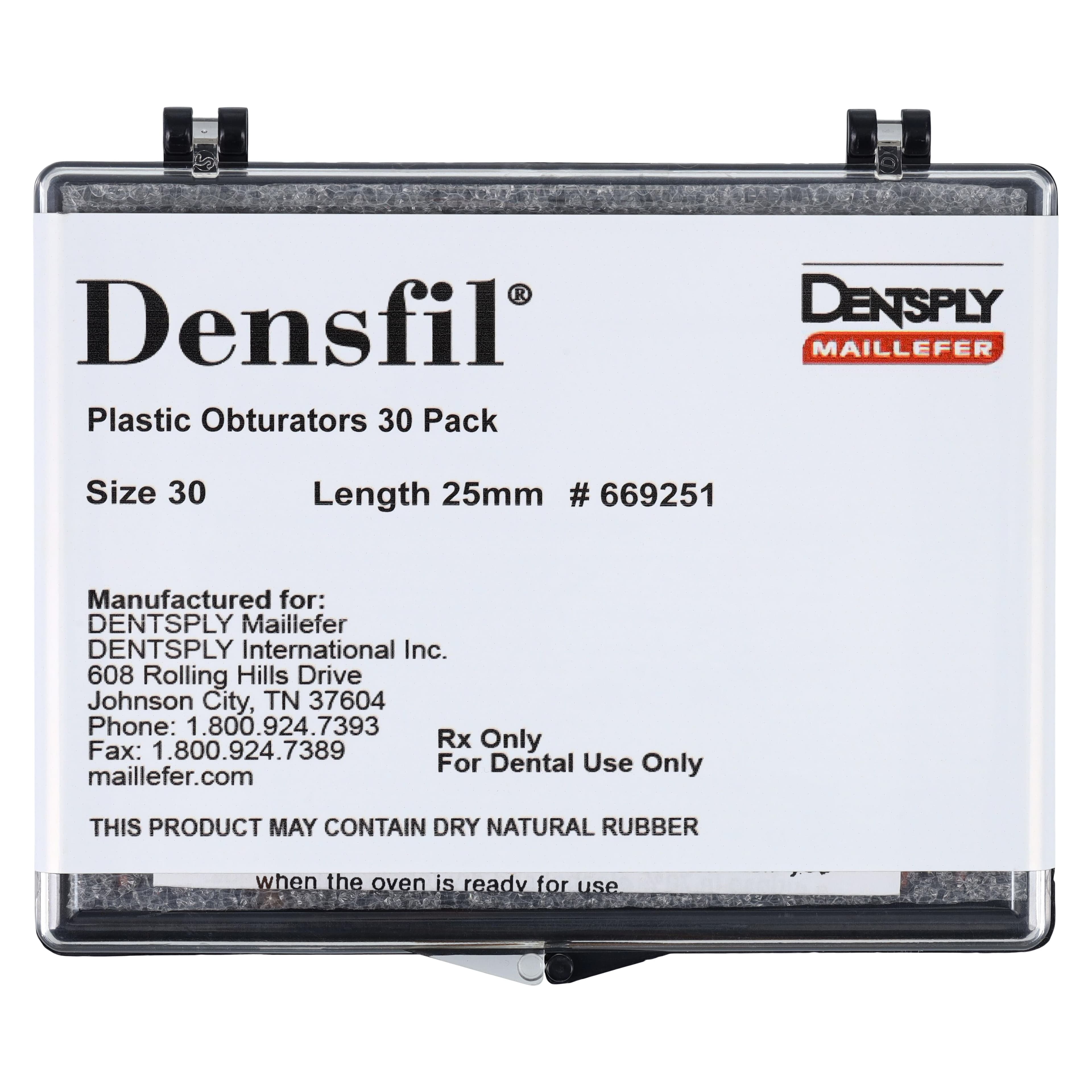 Densfil Plastic Obturators #30, 25mm, Blue, 30/Pkg, 669251 thumbnail 5
