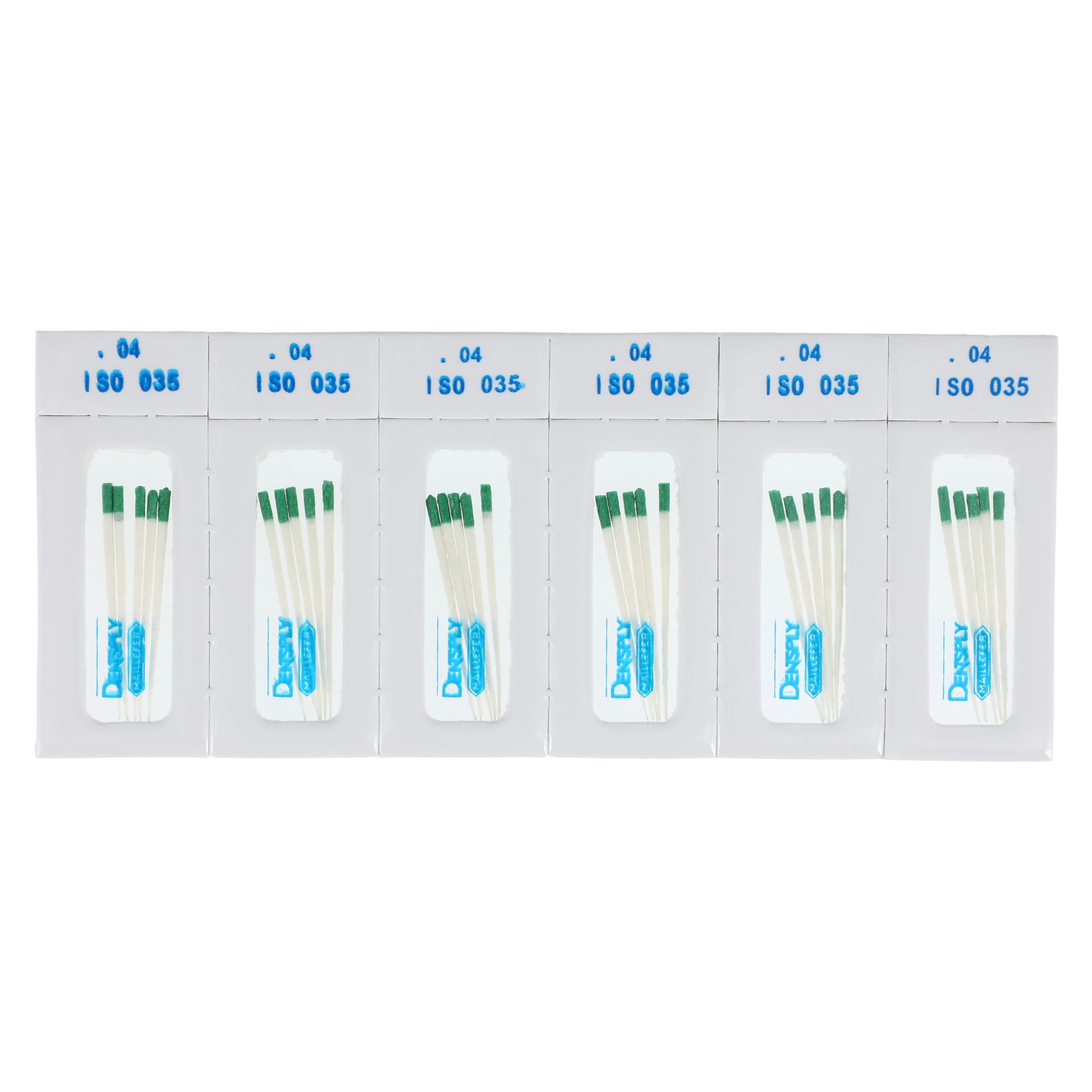 Dentsply Sirona Absorbent Paper Points, .04 Taper, #35 (Green), Sterile, Cell Pack, 180/Pk, 670190 thumbnail 2