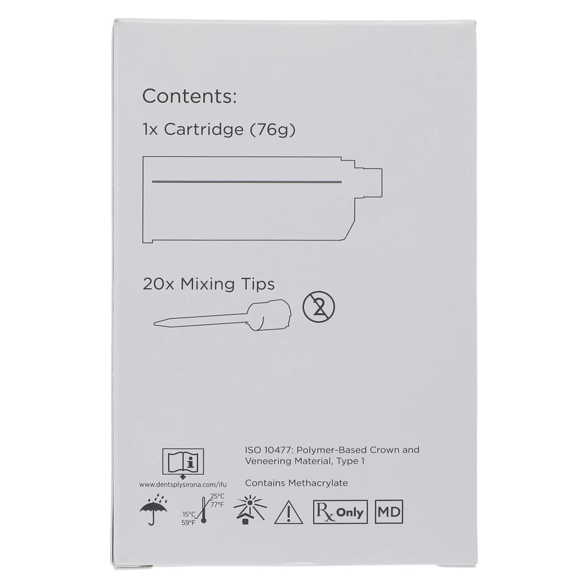 Integrity Temporary Crown & Bridge Material, Cartridge Refill, 76 g, Shade A2, 1/Pk, 666220 thumbnail 7