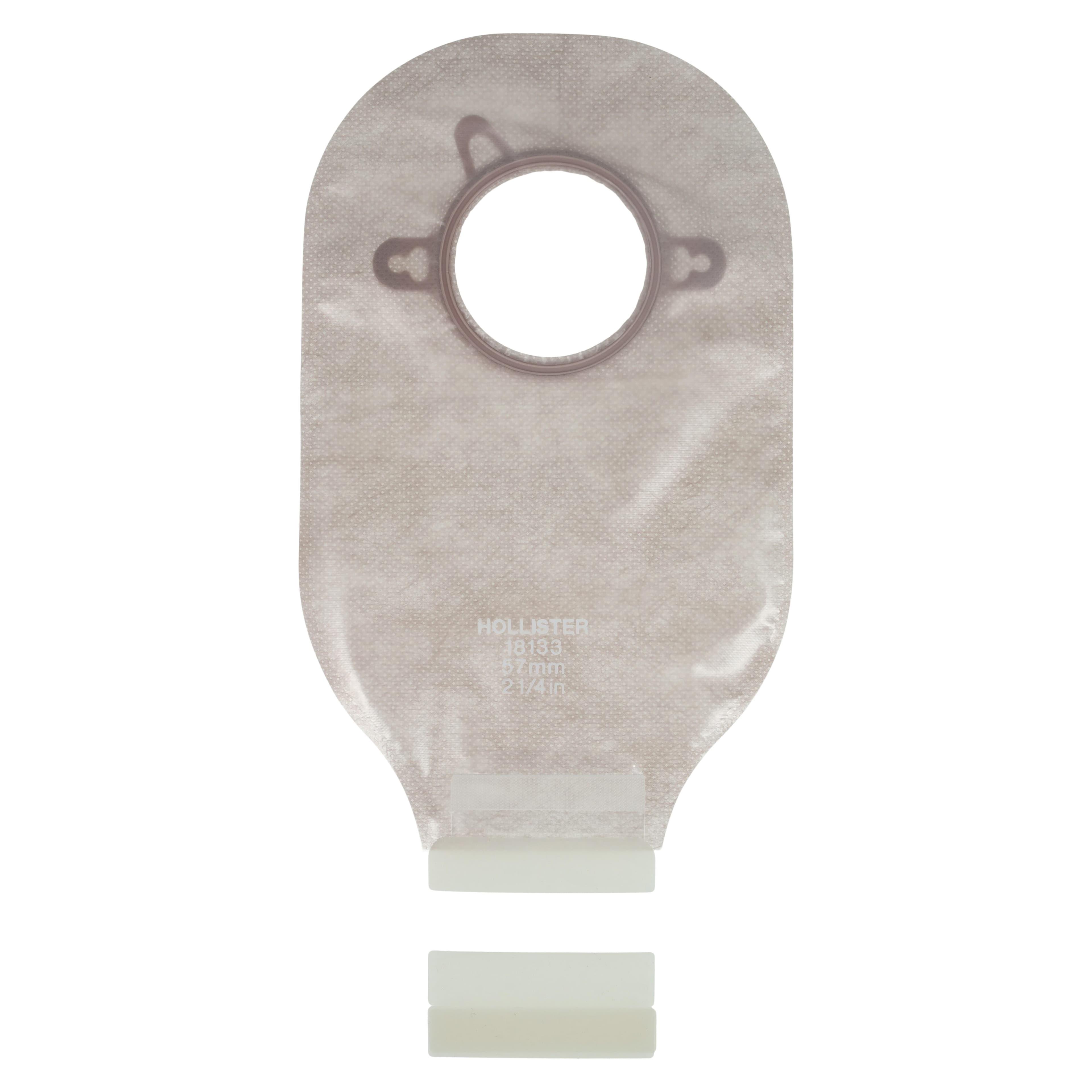 Hollister New Image 2-Piece Ostomy Pouch, Transparent, 12" Length, Red Standard Barrier, 1 Each thumbnail 2