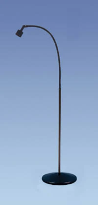 Dazor Halogen Task Light, Desk Base, Flexible Arm, 20 Watt, 28" Reach - Halogen Task Light Desk 28" - Image 1