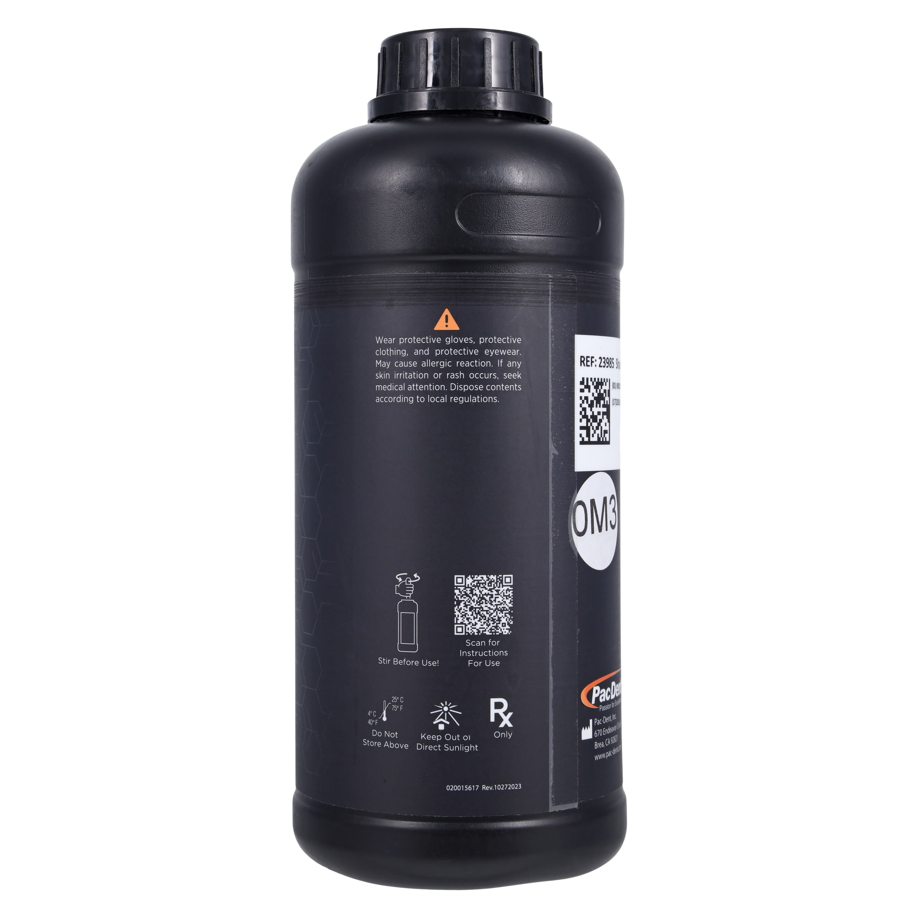 Rodin Titan Ceramic Nanohybrid 3D Resin, Shade 0M3, 1.2kg Bottle, 23985 thumbnail 2