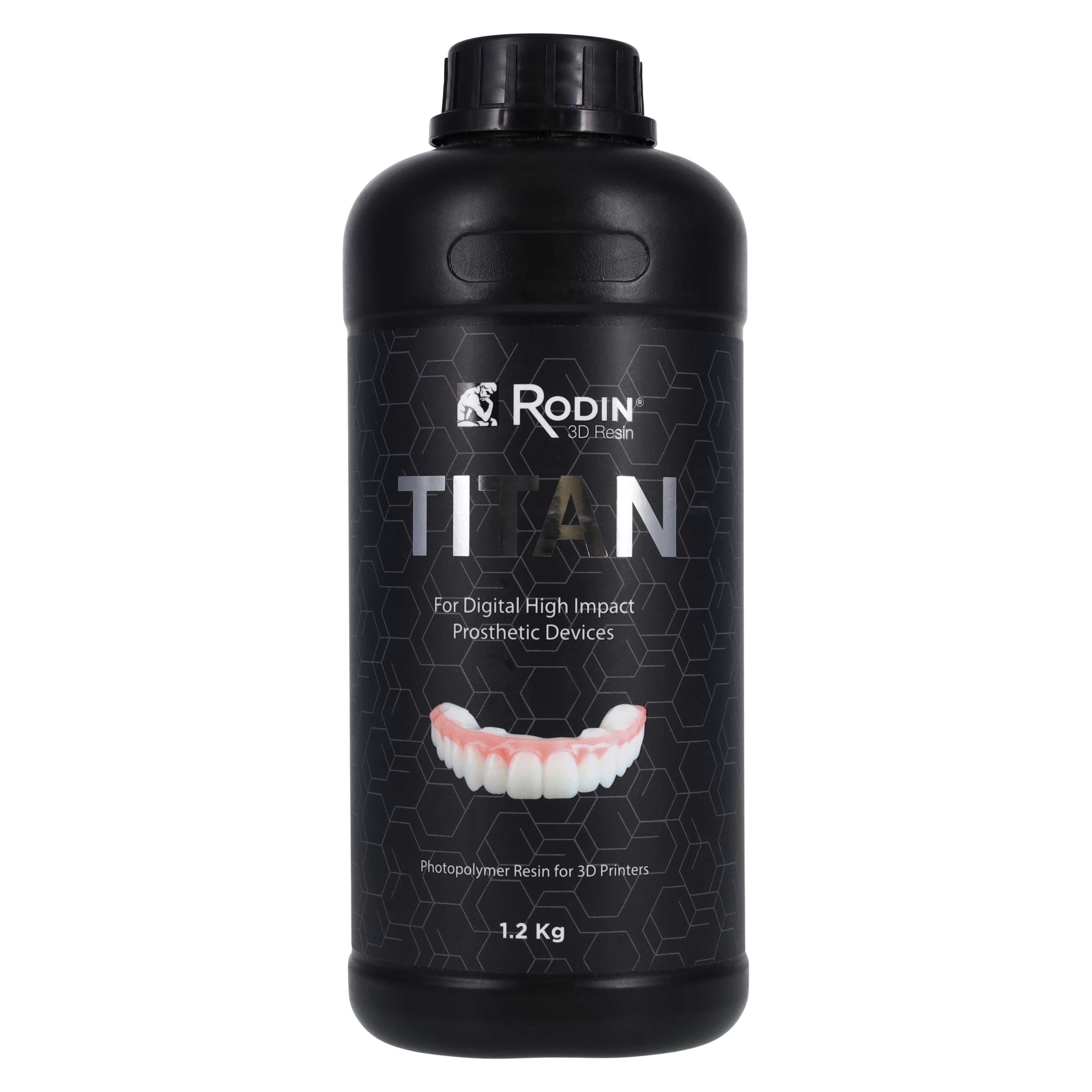 Rodin Titan Ceramic Nanohybrid 3D Resin, Shade B1, 1.2kg Bottle, 23986 - Rodin® Titan 1.2kg Bottle - Image 1