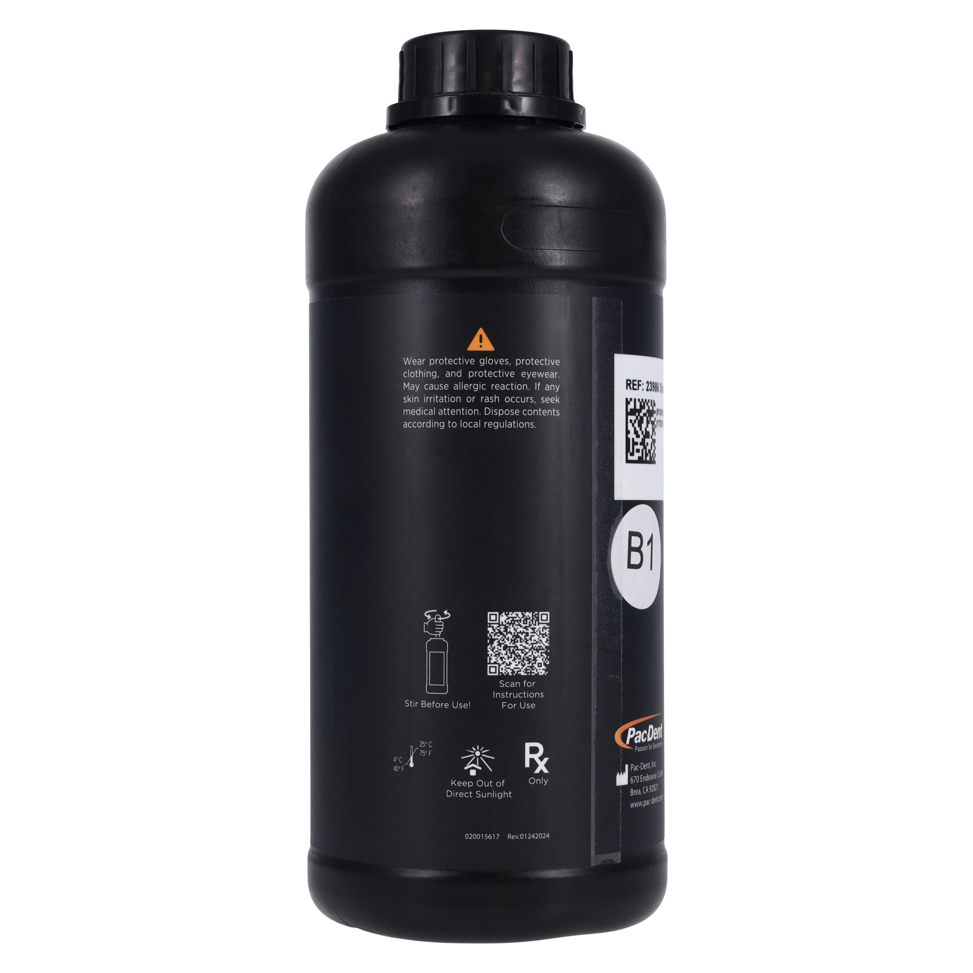 Rodin Titan Ceramic Nanohybrid 3D Resin, Shade B1, 1.2kg Bottle, 23986 thumbnail 3