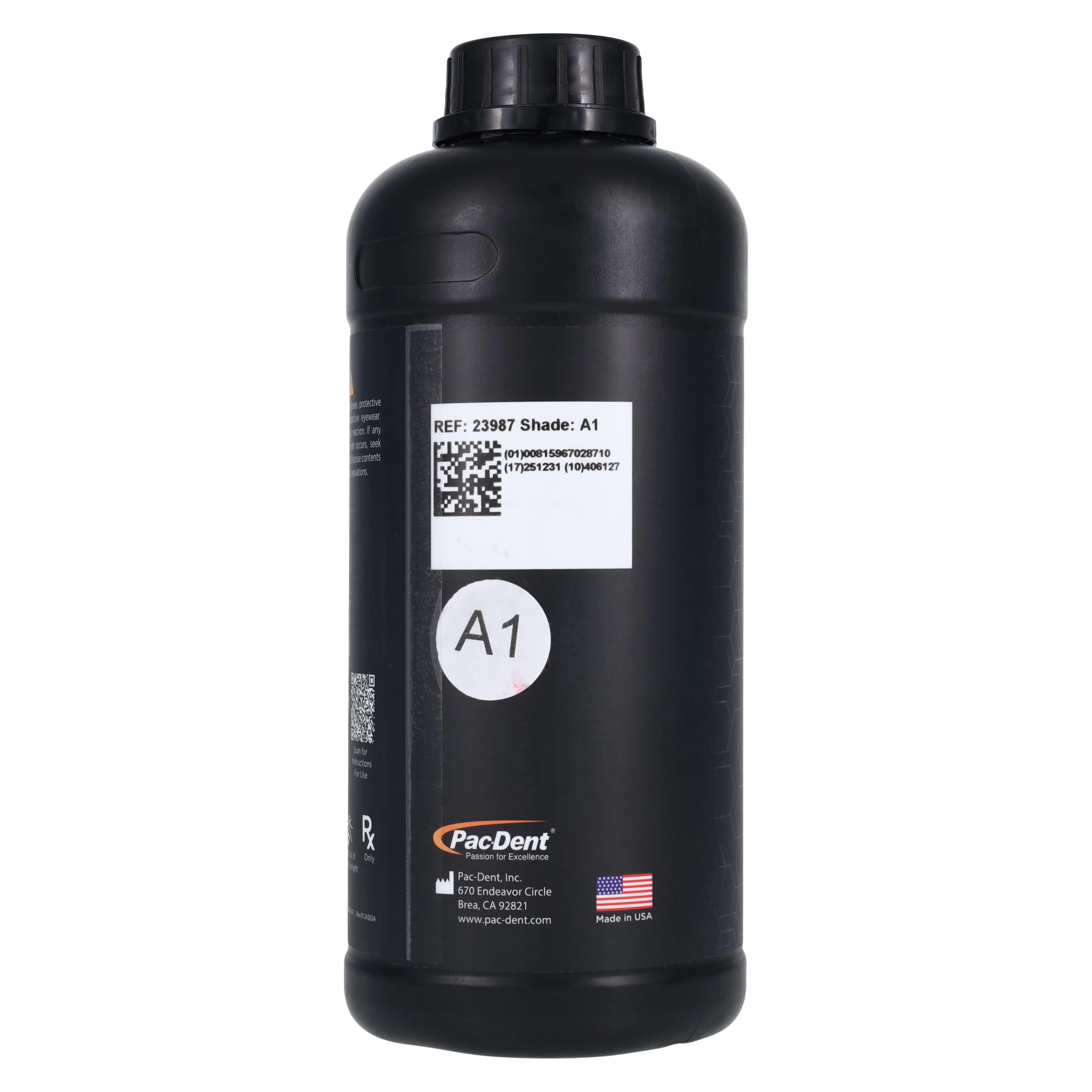 Rodin Titan Ceramic Nanohybrid 3D Resin, Shade A1, 1.2kg Bottle, 23987 thumbnail 2