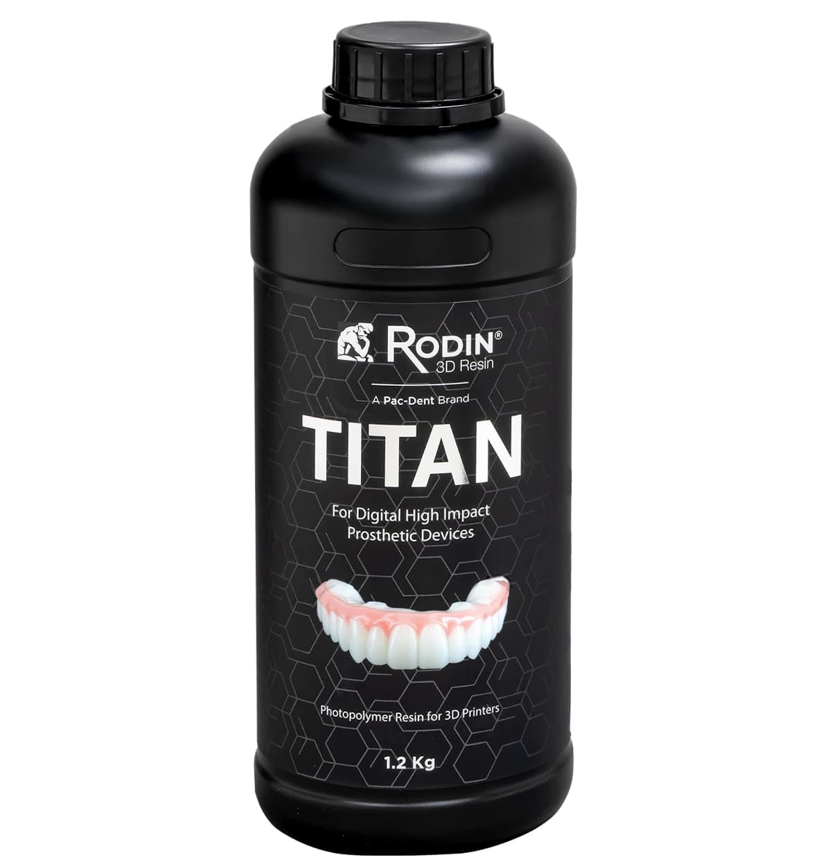 Rodin Titan 3D Printing Resin, Shade B1, 600g Bottle, 23992 - Rodin Titan Shade B1 600g Bottle - Image 1