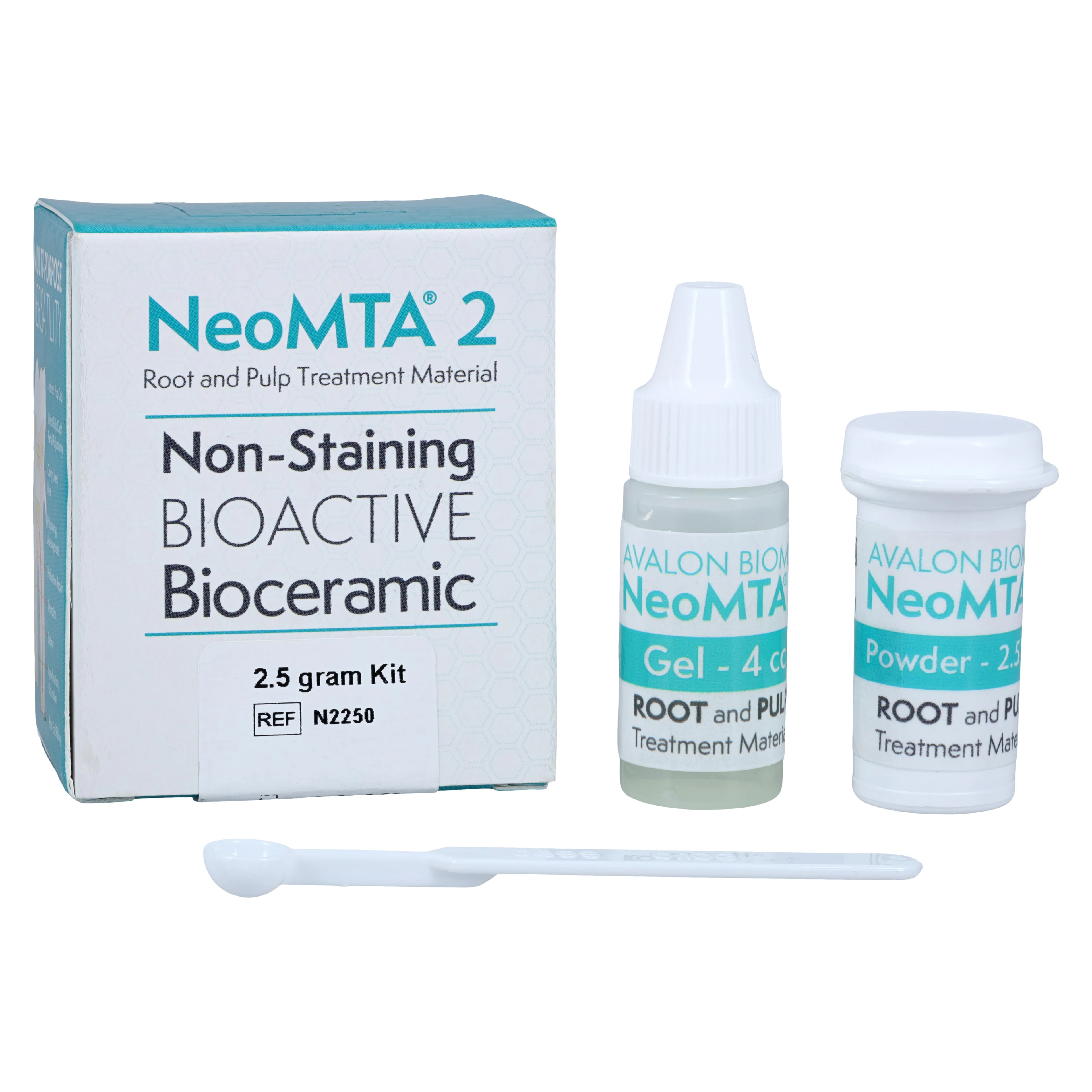 NeoMTA 2 Professional Kit, 2.5g Powder with 4cc Gel, Bioactive Bioceramic Cement for Vital Pulp Therapy and Root Repair - NeoMTA 2 Root and Pulp Treatment Material Professional Kit - Image 1