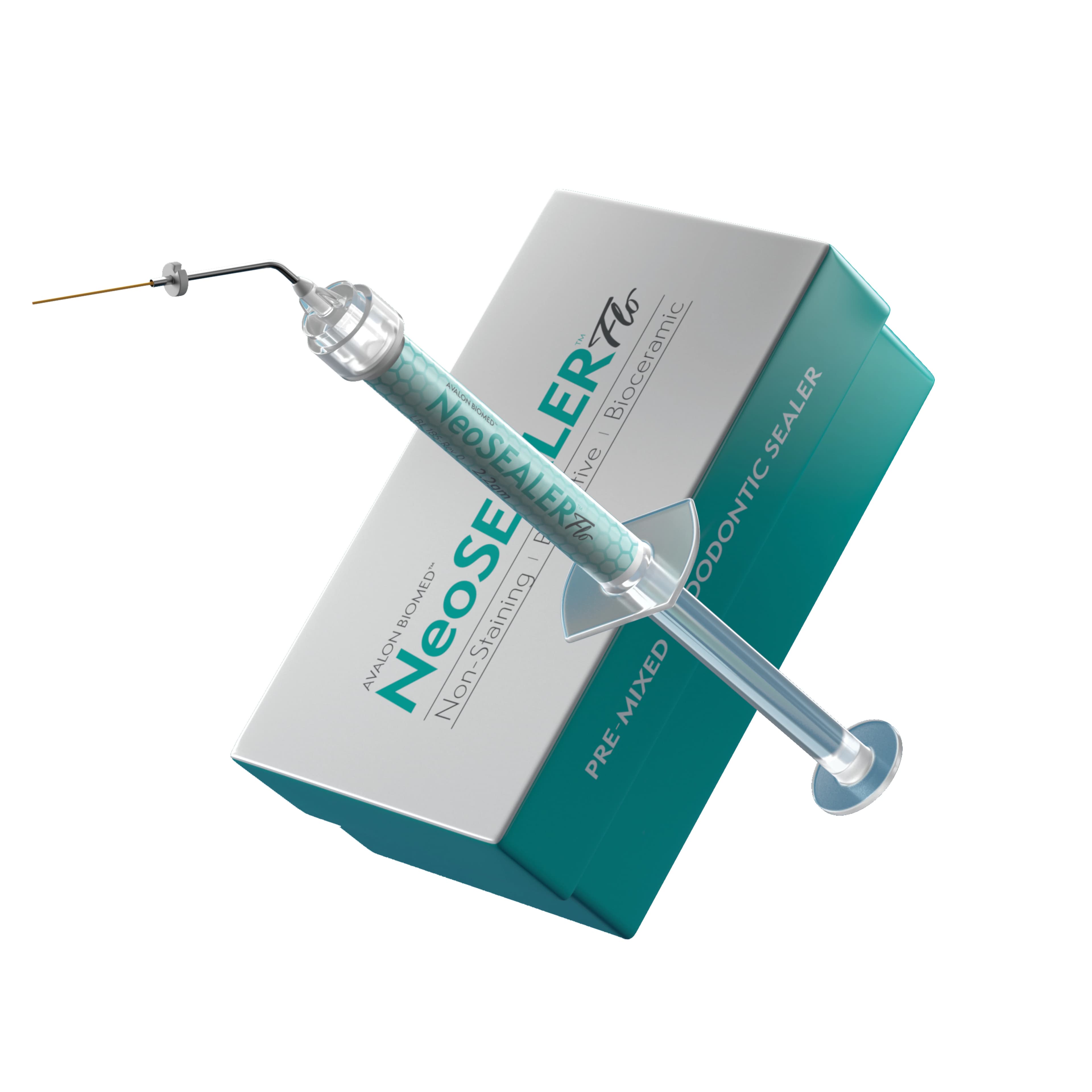 NeoSEALER Flo Bioactive Bioceramic Root Canal Sealer Kit, 2.2 g Syringe with 20 Flex Flo Tips - NeoSEALER Flo Kit 2.2g & 20 Flex Flo Tips - Image 1