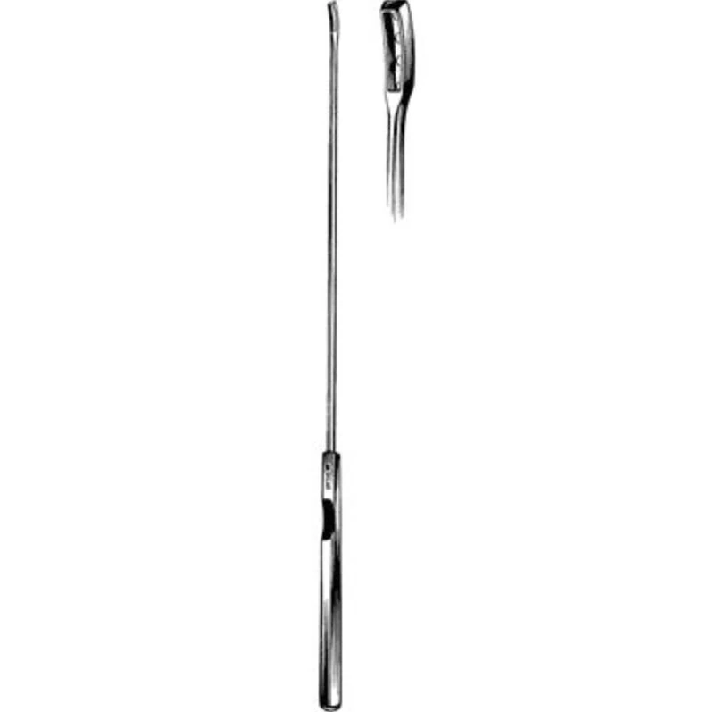 Sklar Kevorkian-Younge Endocervical Curvette, 12" Stainless Steel, Non-Sterile, Reusable, Each - Curvette - Image 1