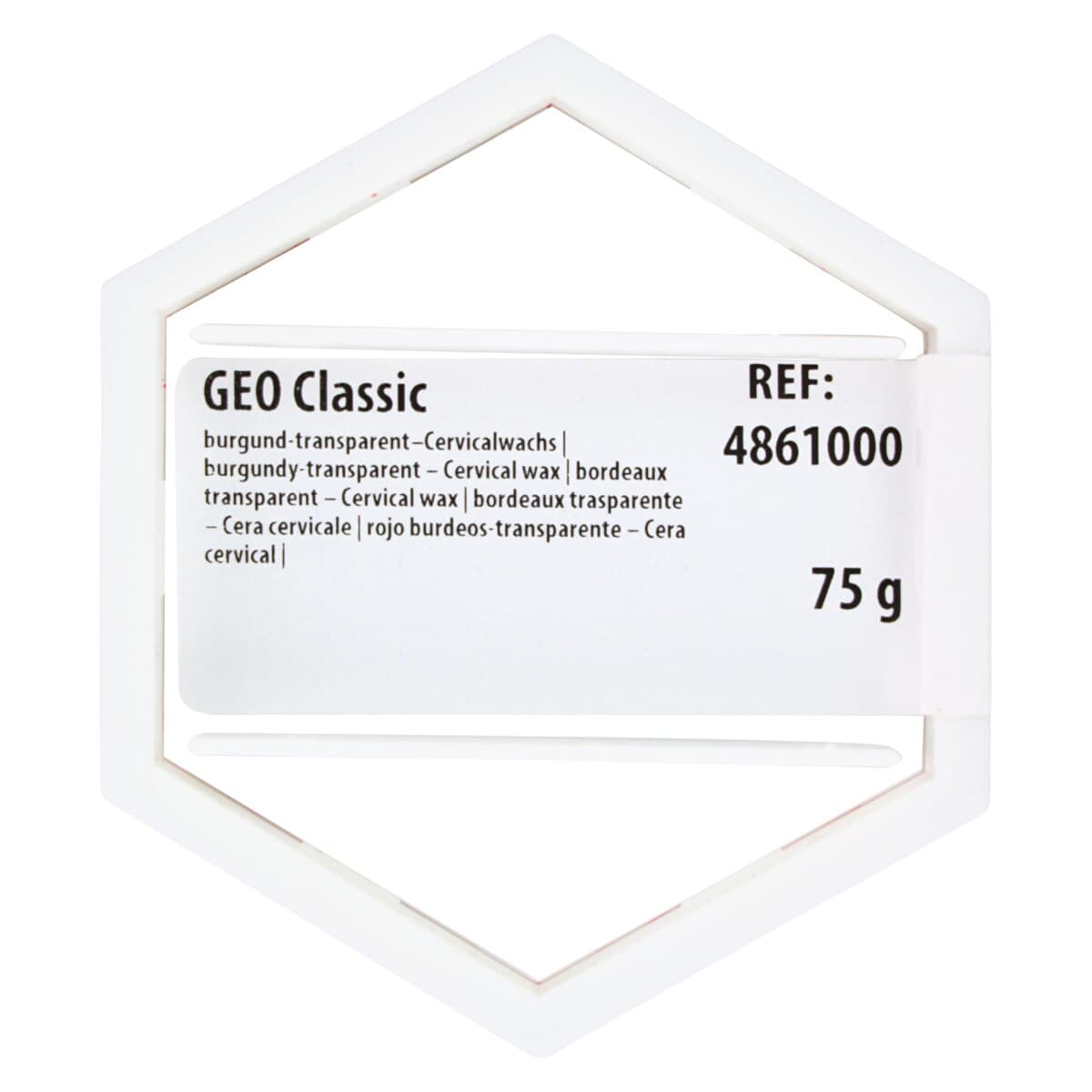 GEO Classic Cervical Wax, Bordeaux-Transparent, 75g, 1/Pkg thumbnail 4