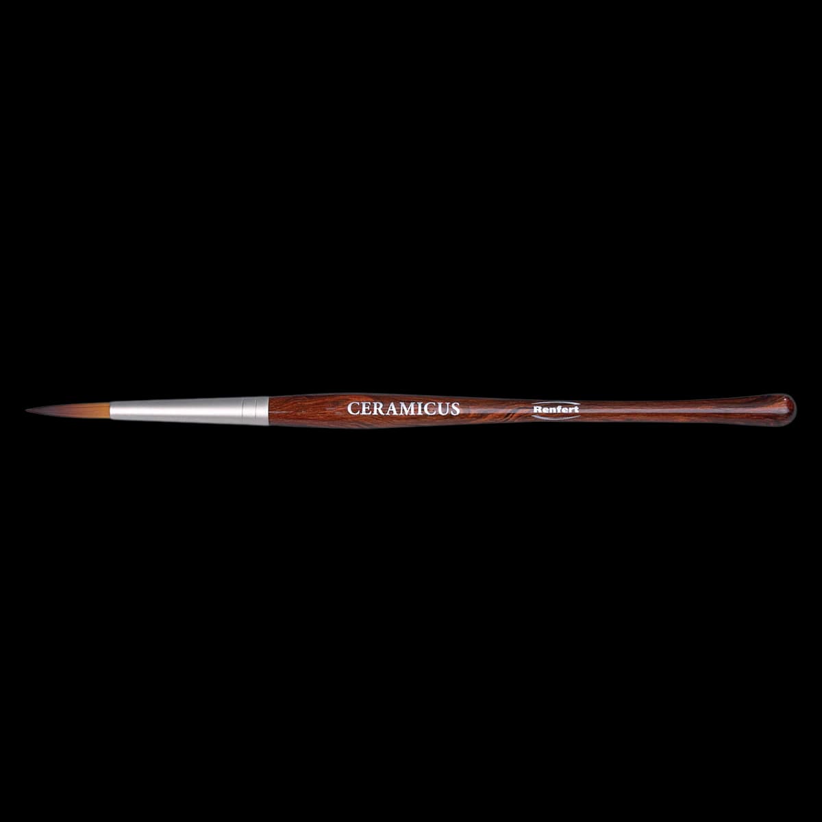 Renfert Ceramicus Porcelain Brush, Size #6, Synthetic Microhair Bristles, 1 Each - #6 Ceramicus Porcelain Brush - Image 1